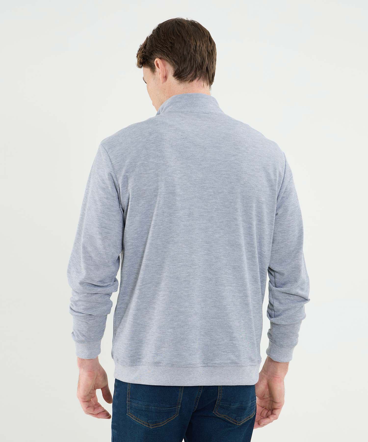 Buzo Lumbre Fluido gris humo para hombre, vista 4
