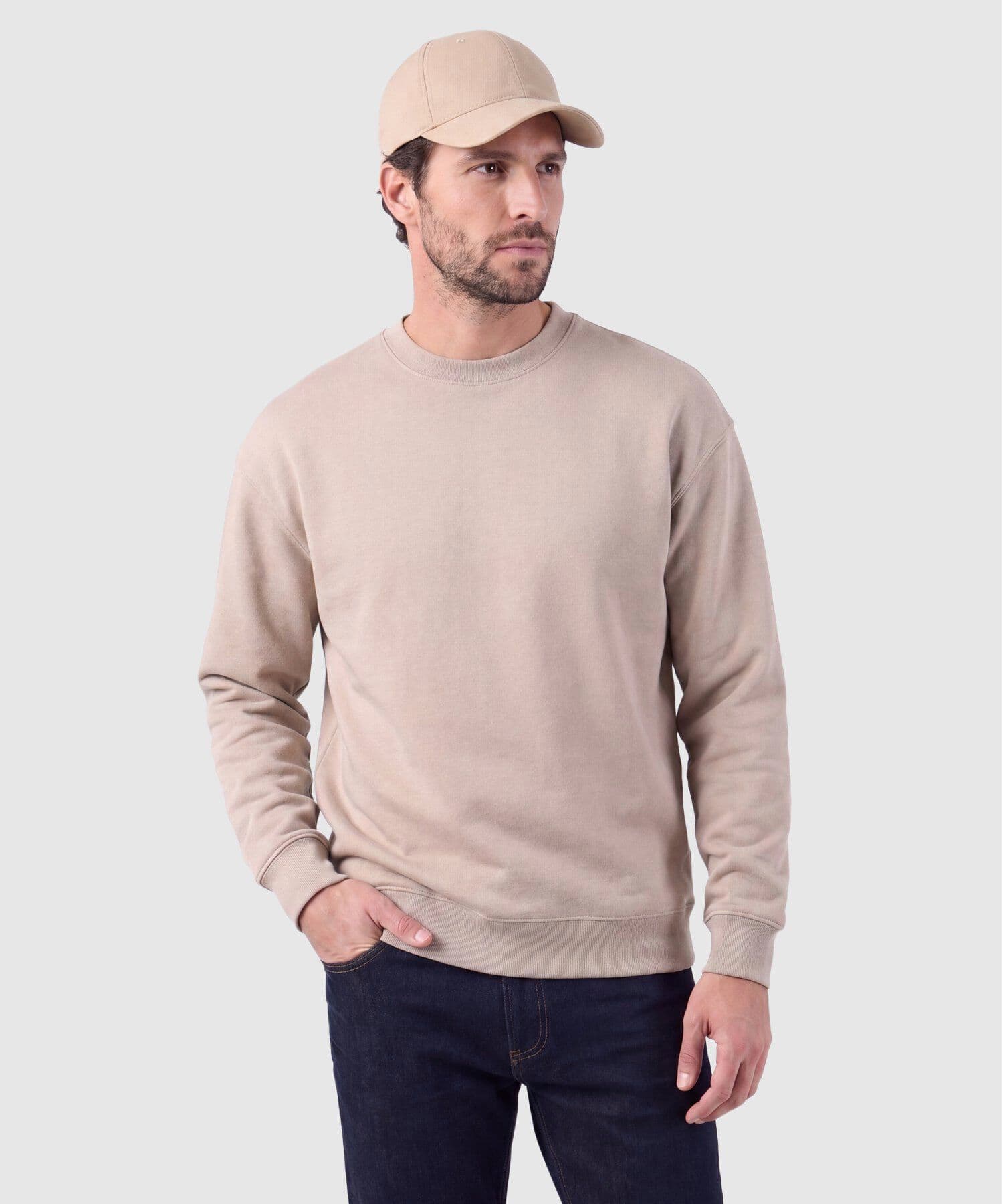 Buzo Oliva Ligero café para hombre, vista principal