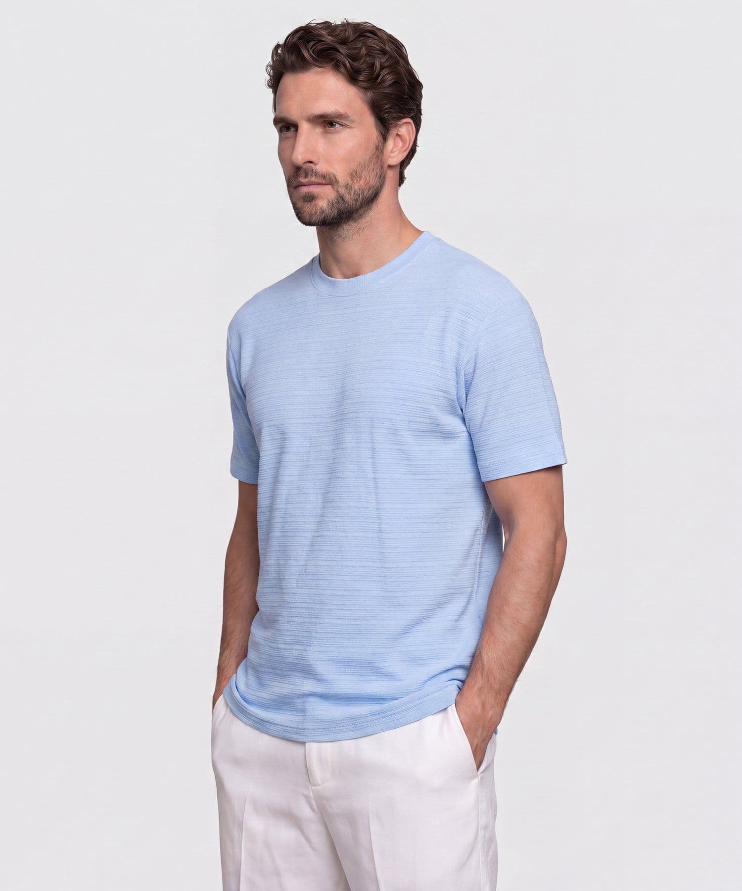 Camiseta Coral Fluido azul marino para hombre, vista principal