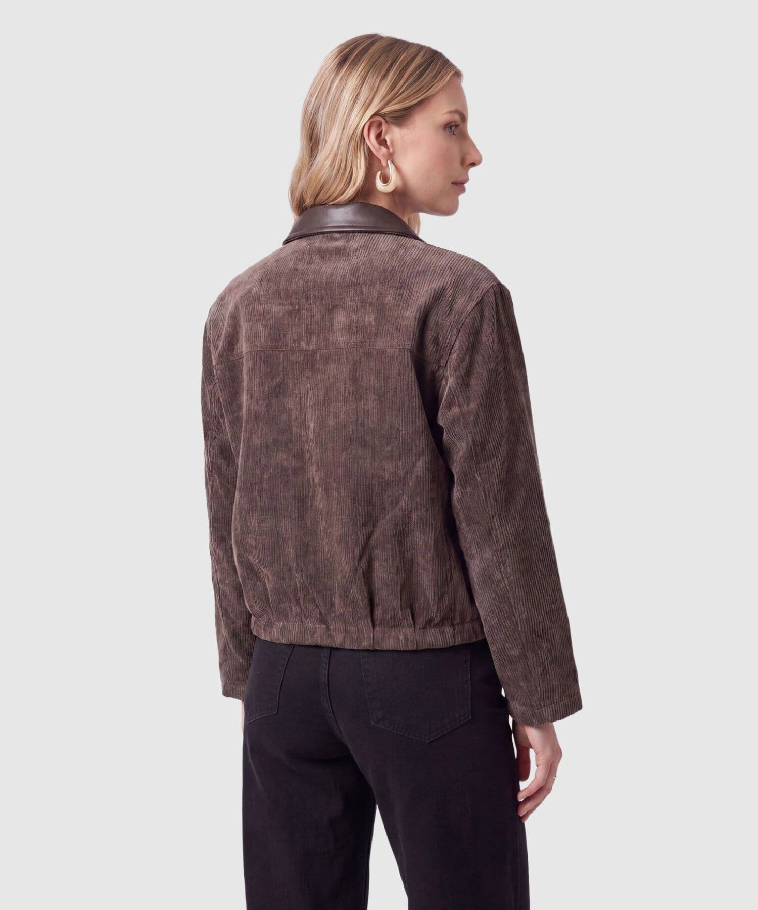 Chaqueta Valentina Suave café para mujer, vista 4