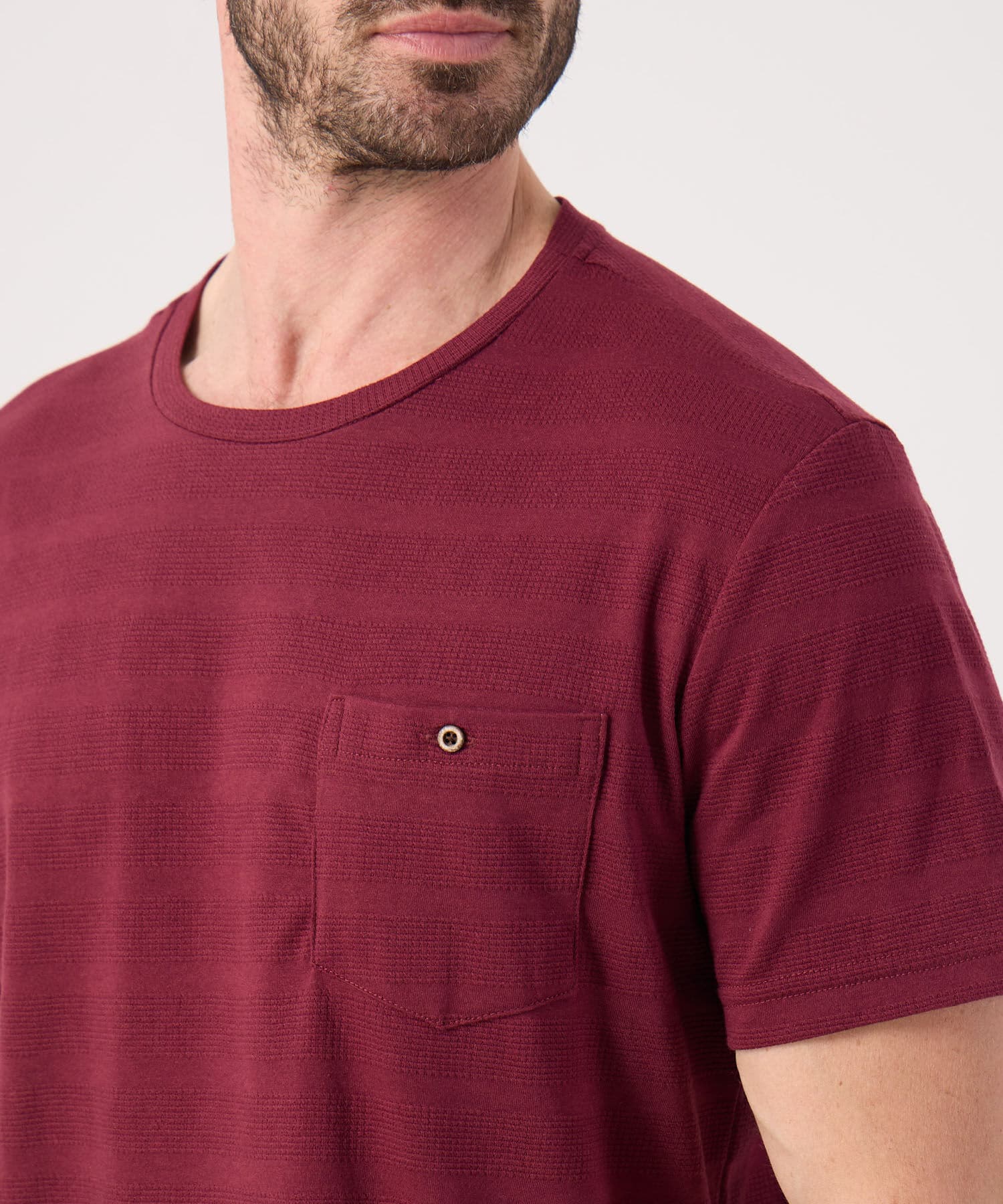 Camiseta Coral de Ciudad azul marino para hombre, vista 3