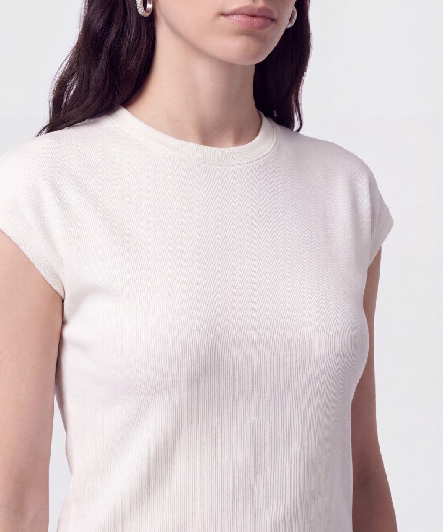 Camiseta Julieta Minimalista blanco para mujer, vista 3