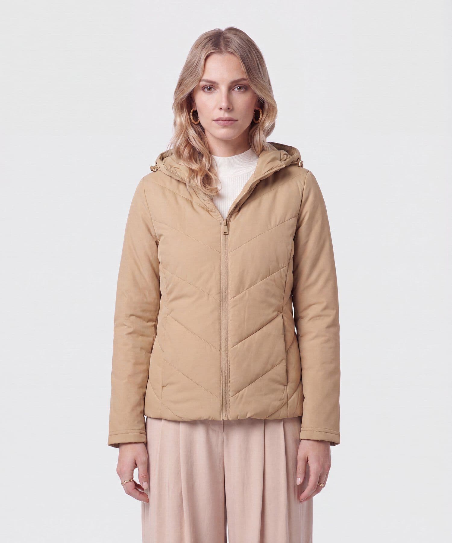 Chaqueta Siena Relajado café para mujer, vista principal