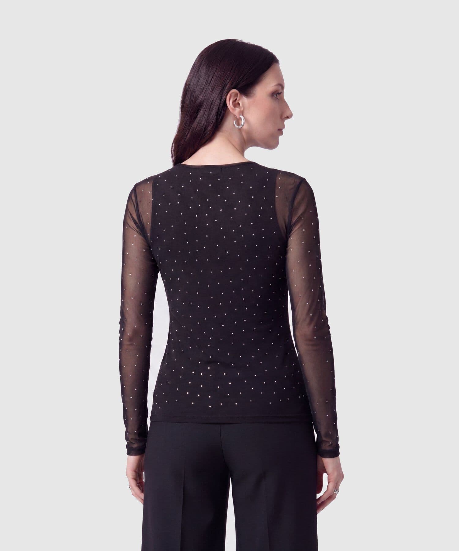 Camiseta Lumbre Sastre negro para mujer, vista 4