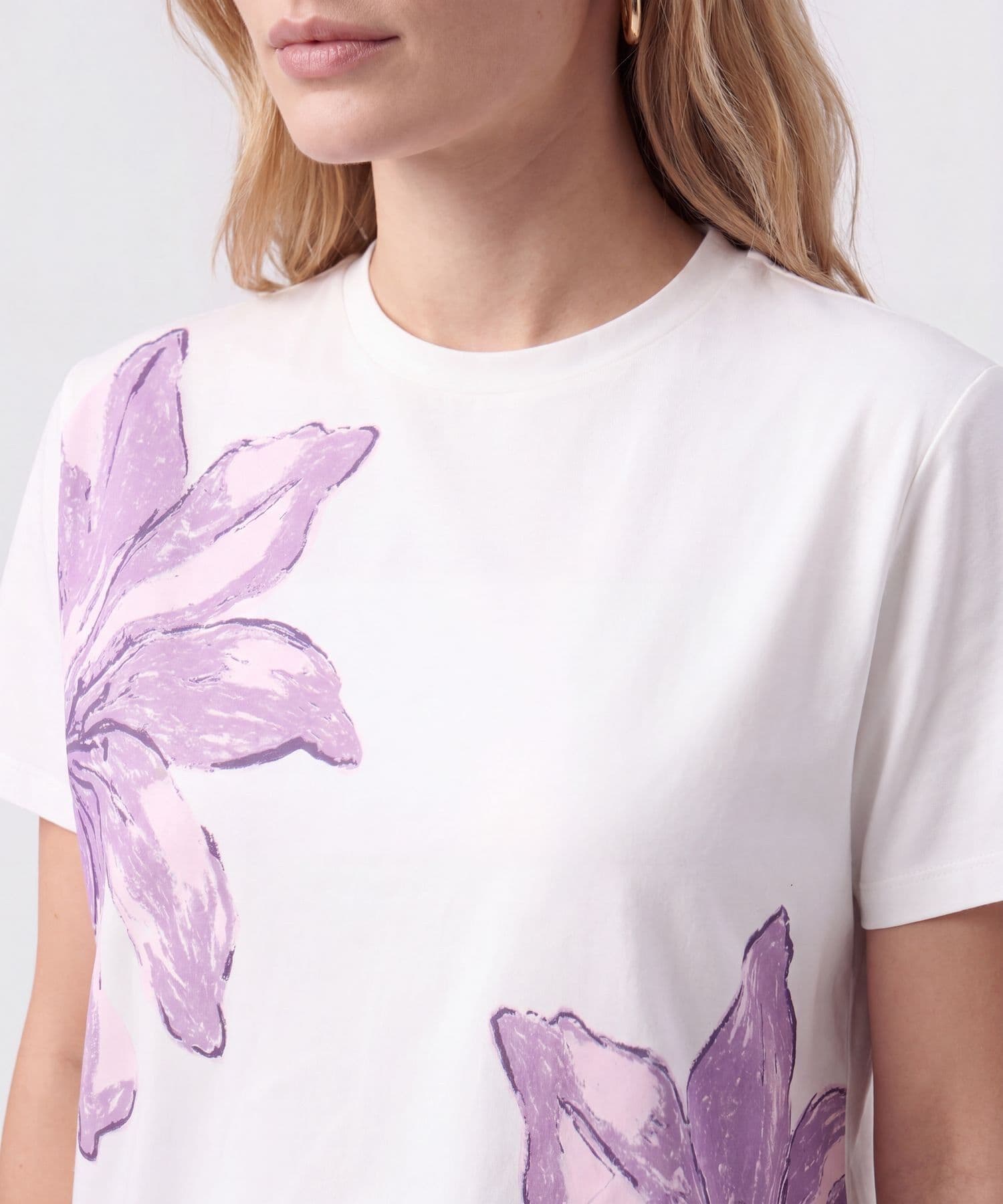Camiseta Lumbre Edición Lino blanco para mujer, vista 3