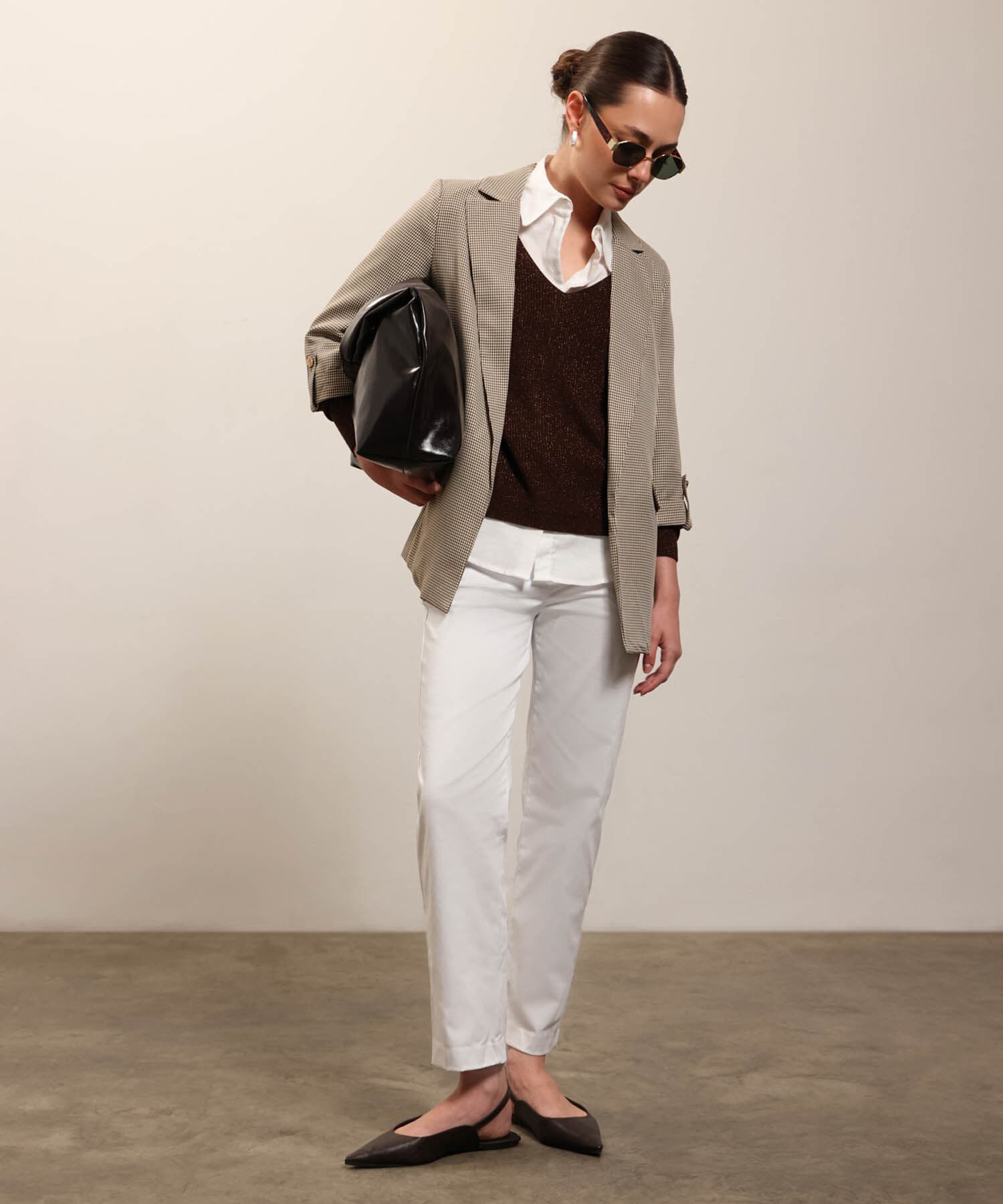Pantalón Litoral Clásico blanco para mujer, vista 2