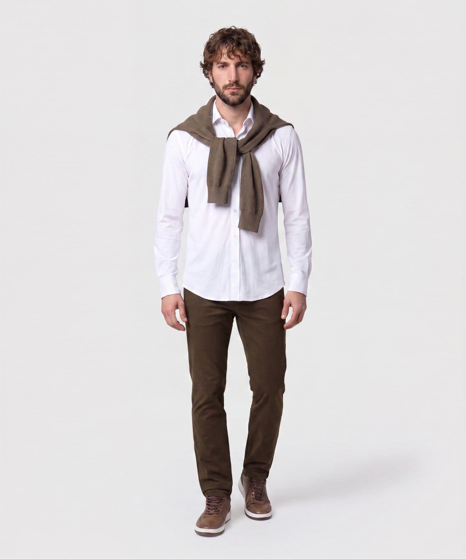 Camisa Siena Natural blanco para hombre, vista 2
