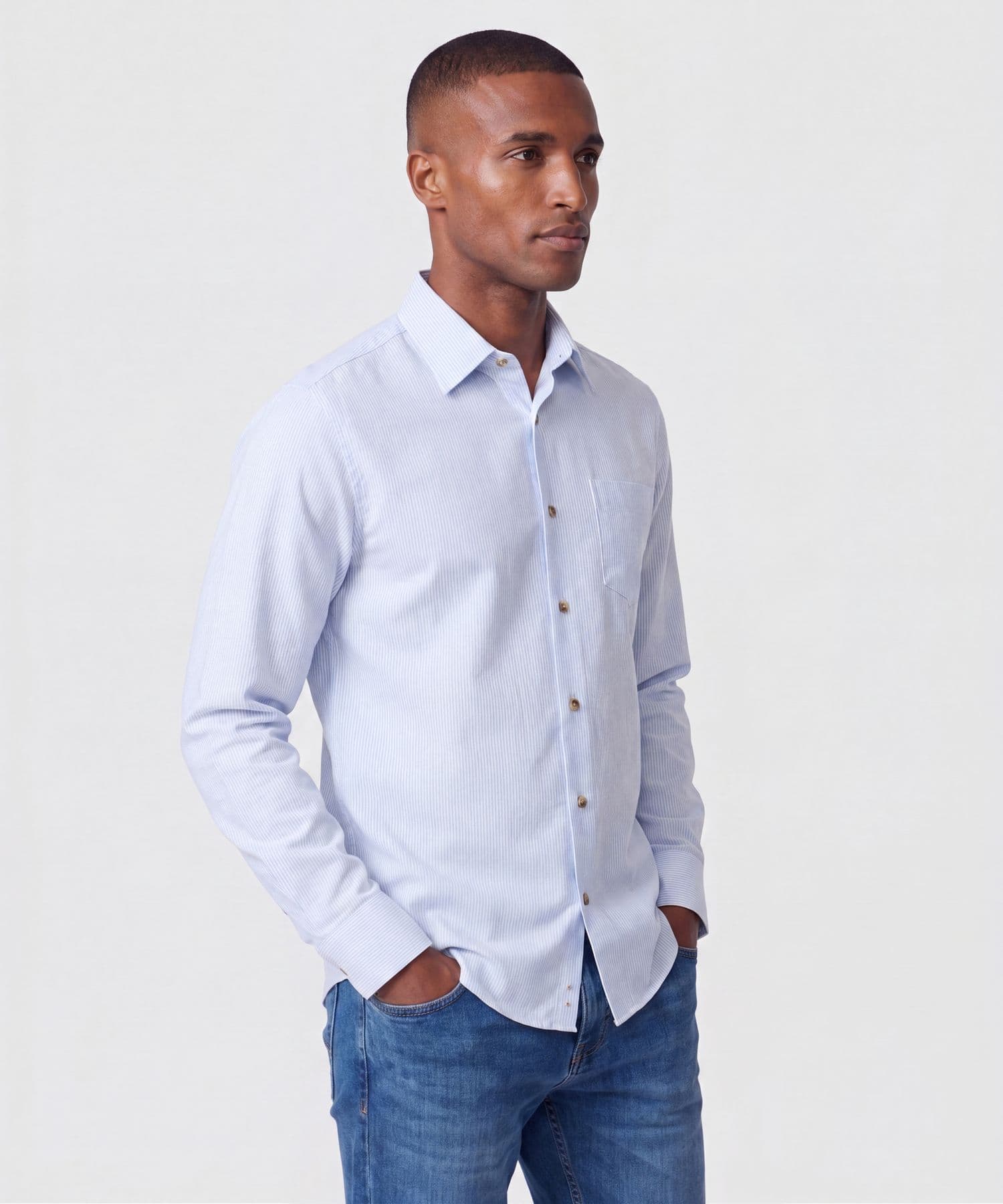 Camisa Orquídea Ligero azul marino para hombre, vista principal