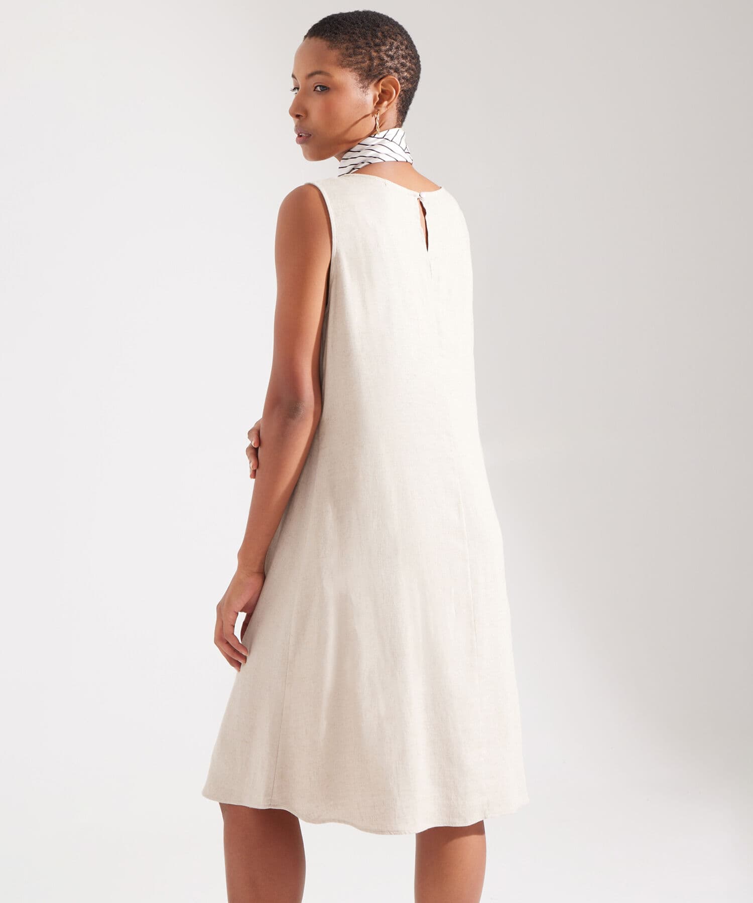 Vestido Emilia de Viaje arena para mujer, vista 3