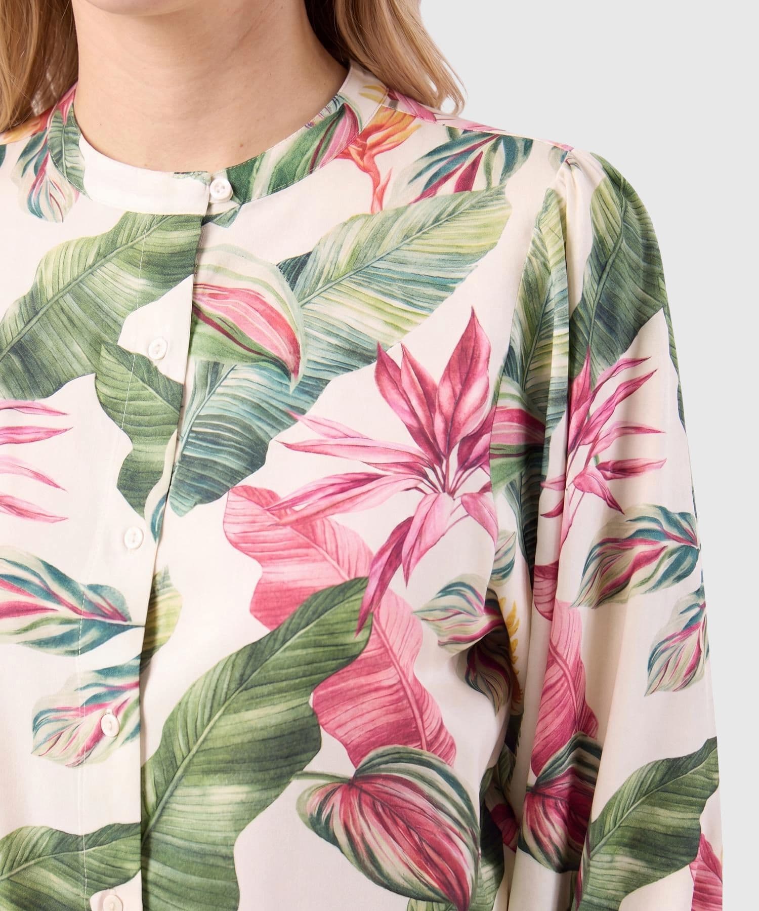 Blusa Elisa de Viaje rojo granada para mujer, vista 3