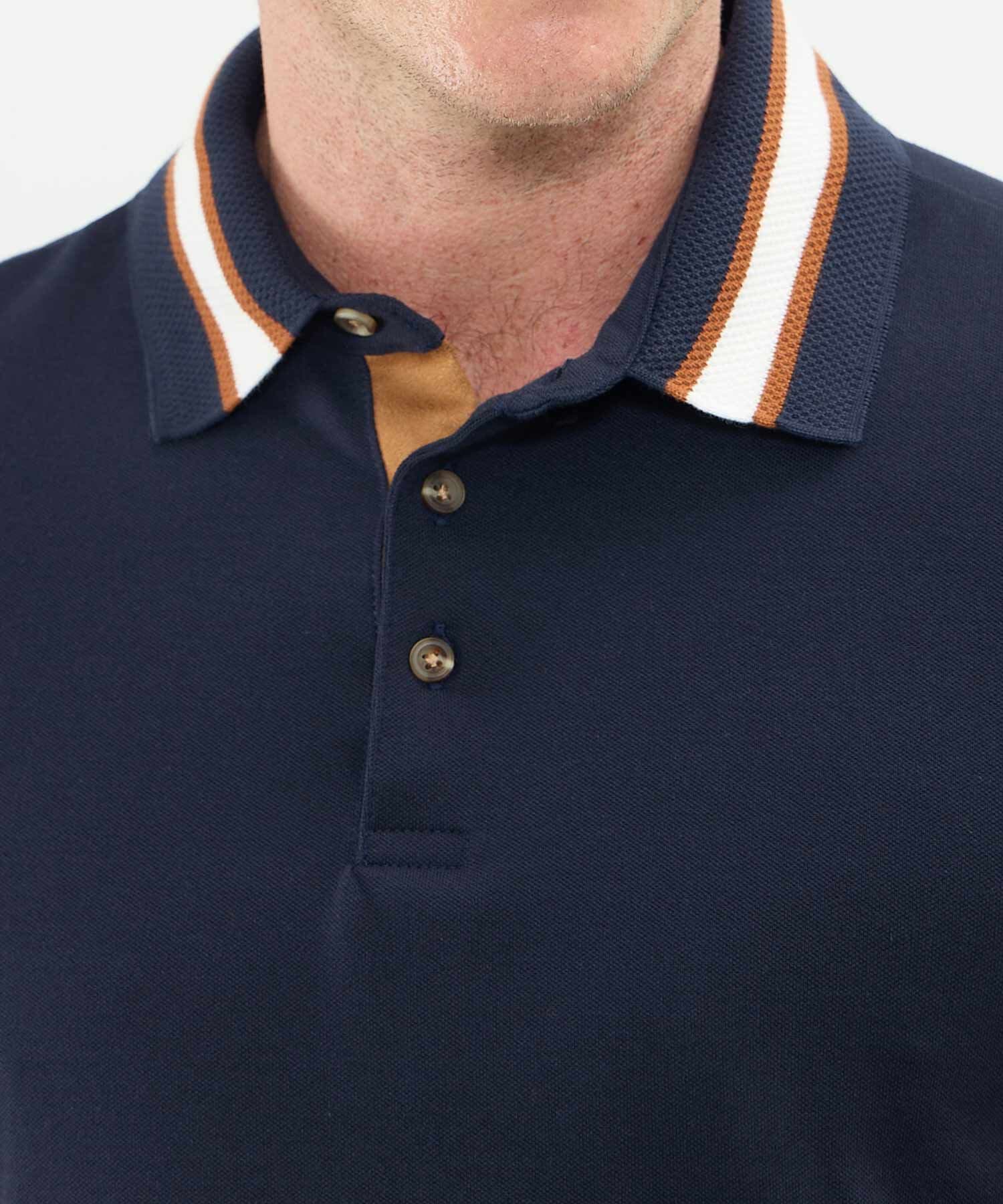 Polo Carmín Sastre azul marino para hombre, vista 3
