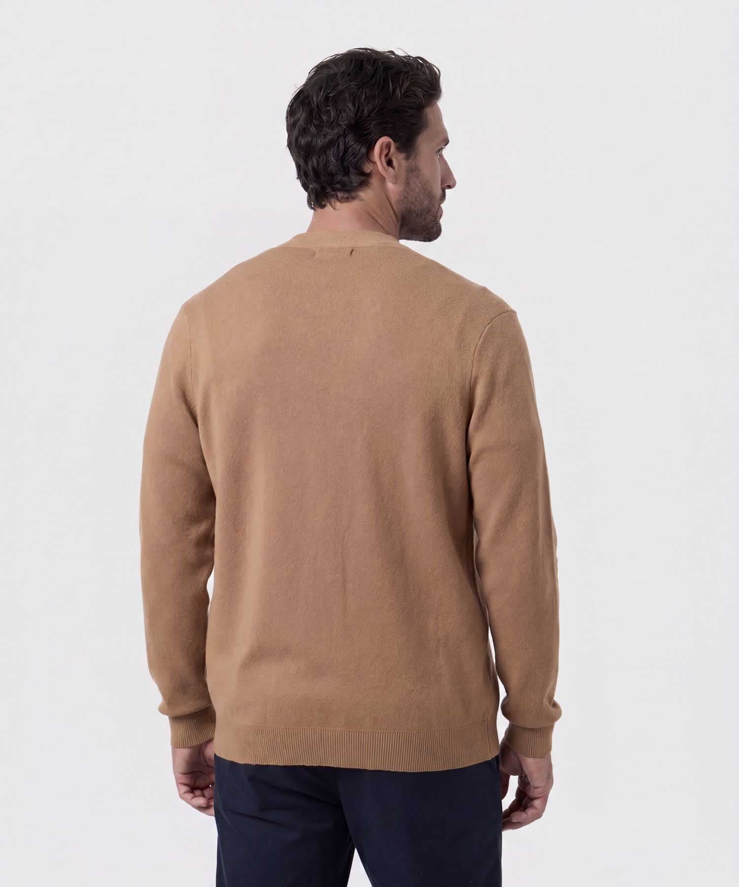 Buzo Valentina Texturizado café para hombre, vista 6