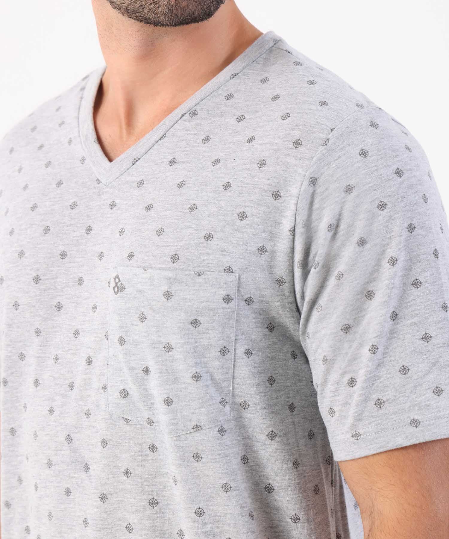 Pijama Cedro Clásico gris humo para hombre, vista 3
