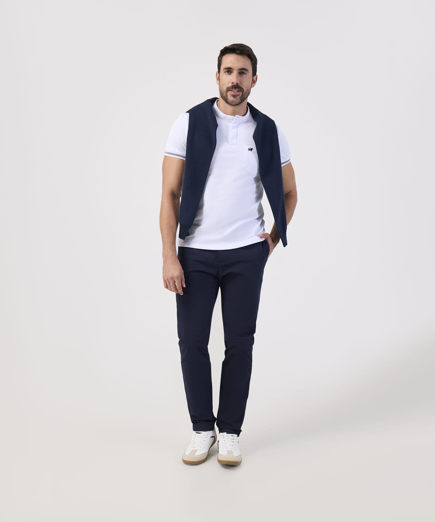 Polo Dalia Urbano blanco para hombre, vista 2