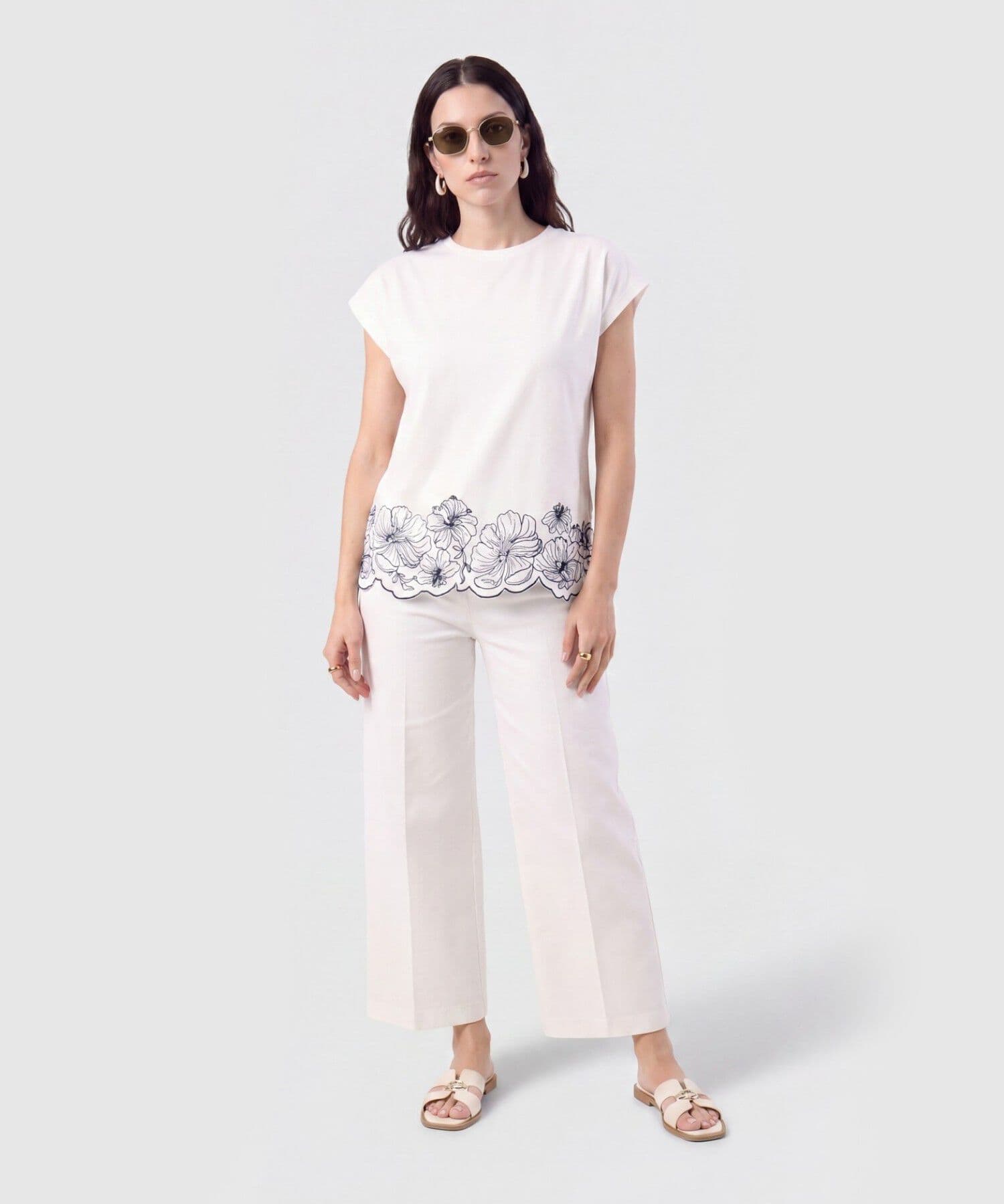 Camiseta Palma Urbano blanco para mujer, vista 2