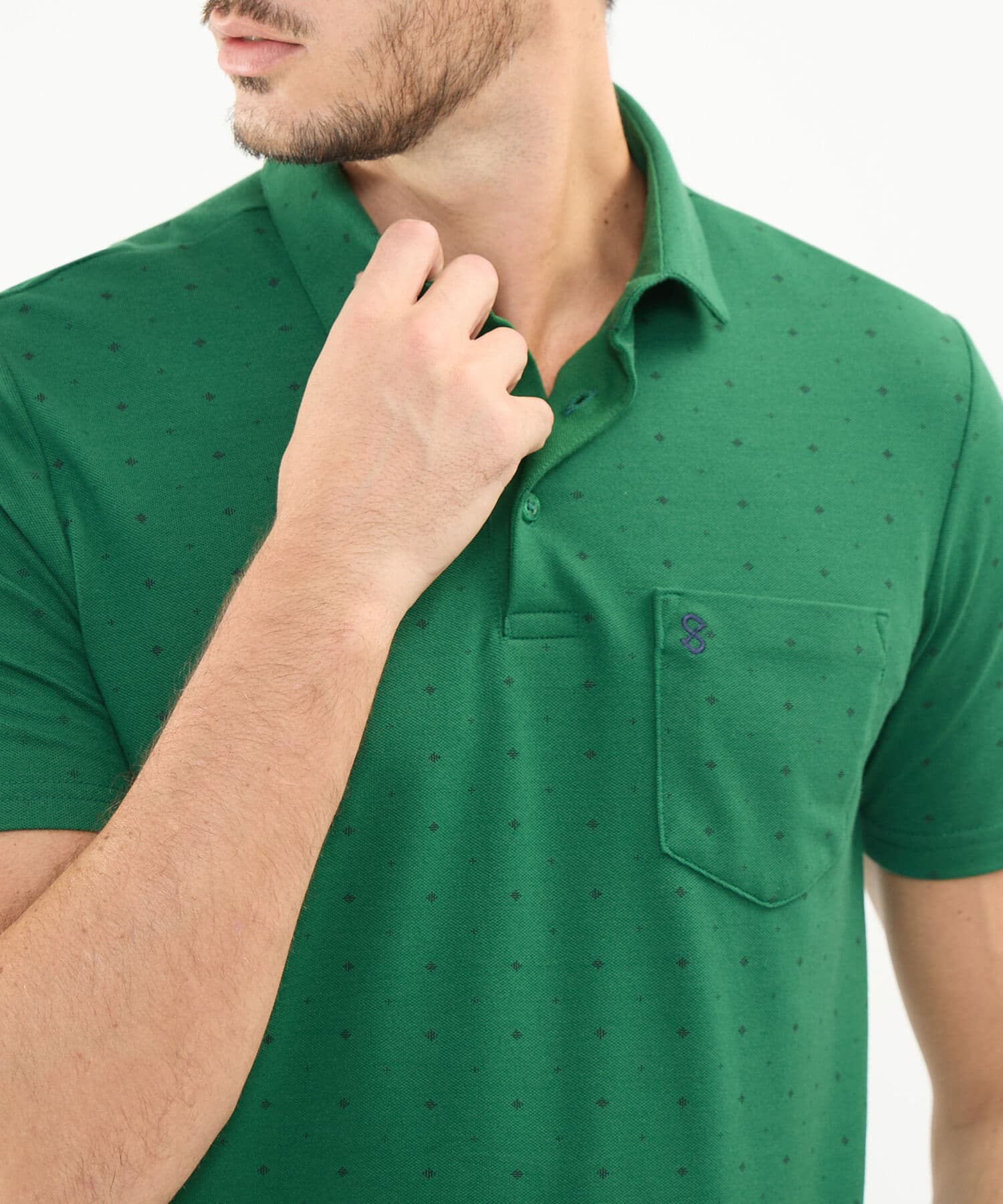 Polo Alba de Día verde oliva para hombre, vista 3