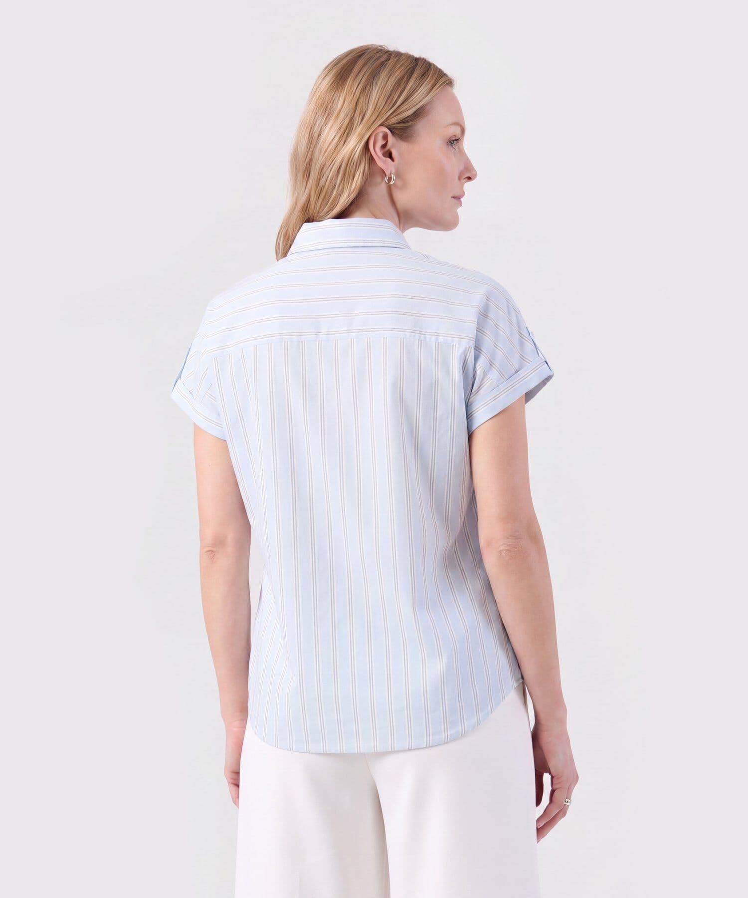 Camisa Dorada de Viaje azul marino para mujer, vista 4