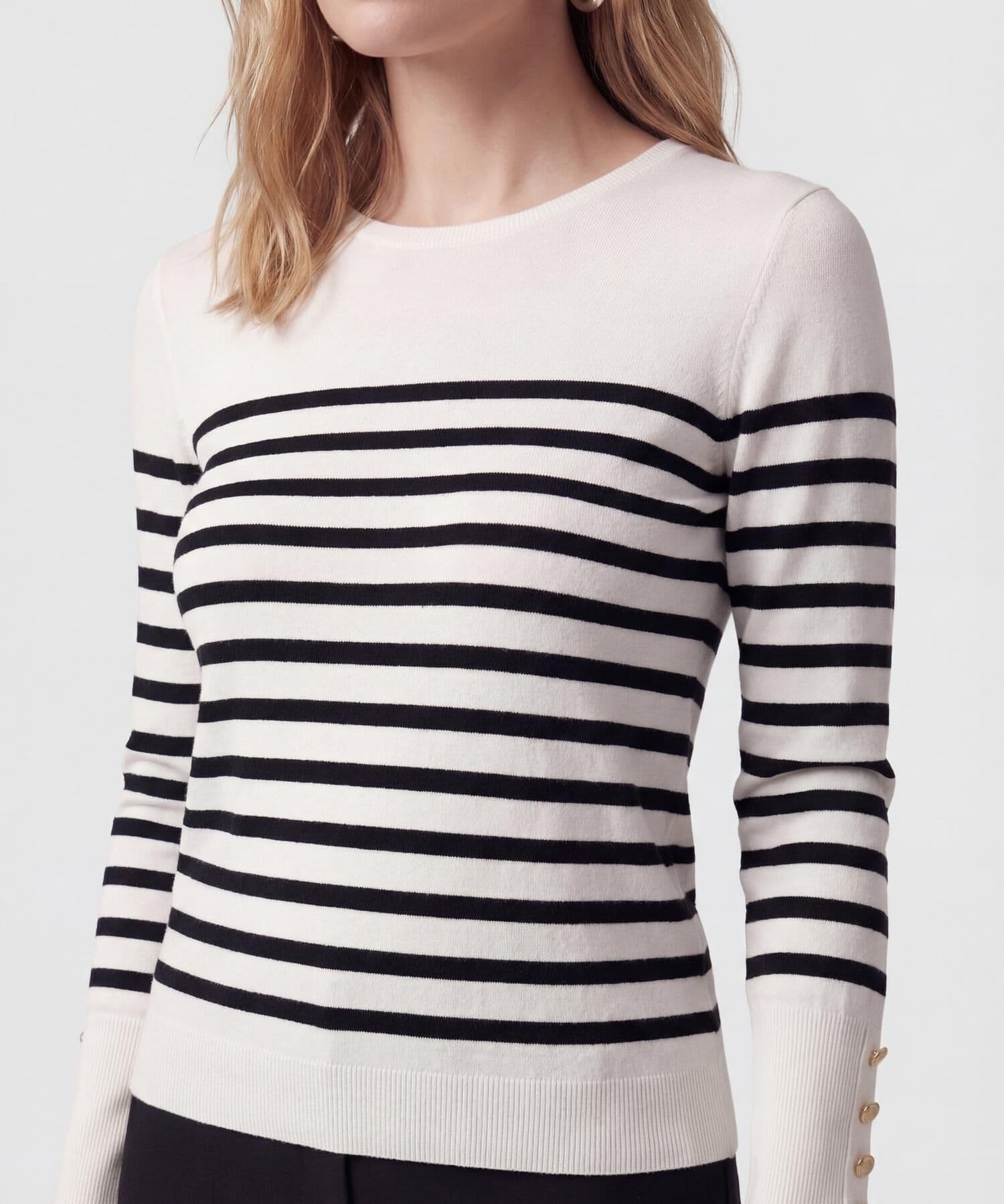 Buzo Emilia Contemporáneo blanco para mujer, vista 3