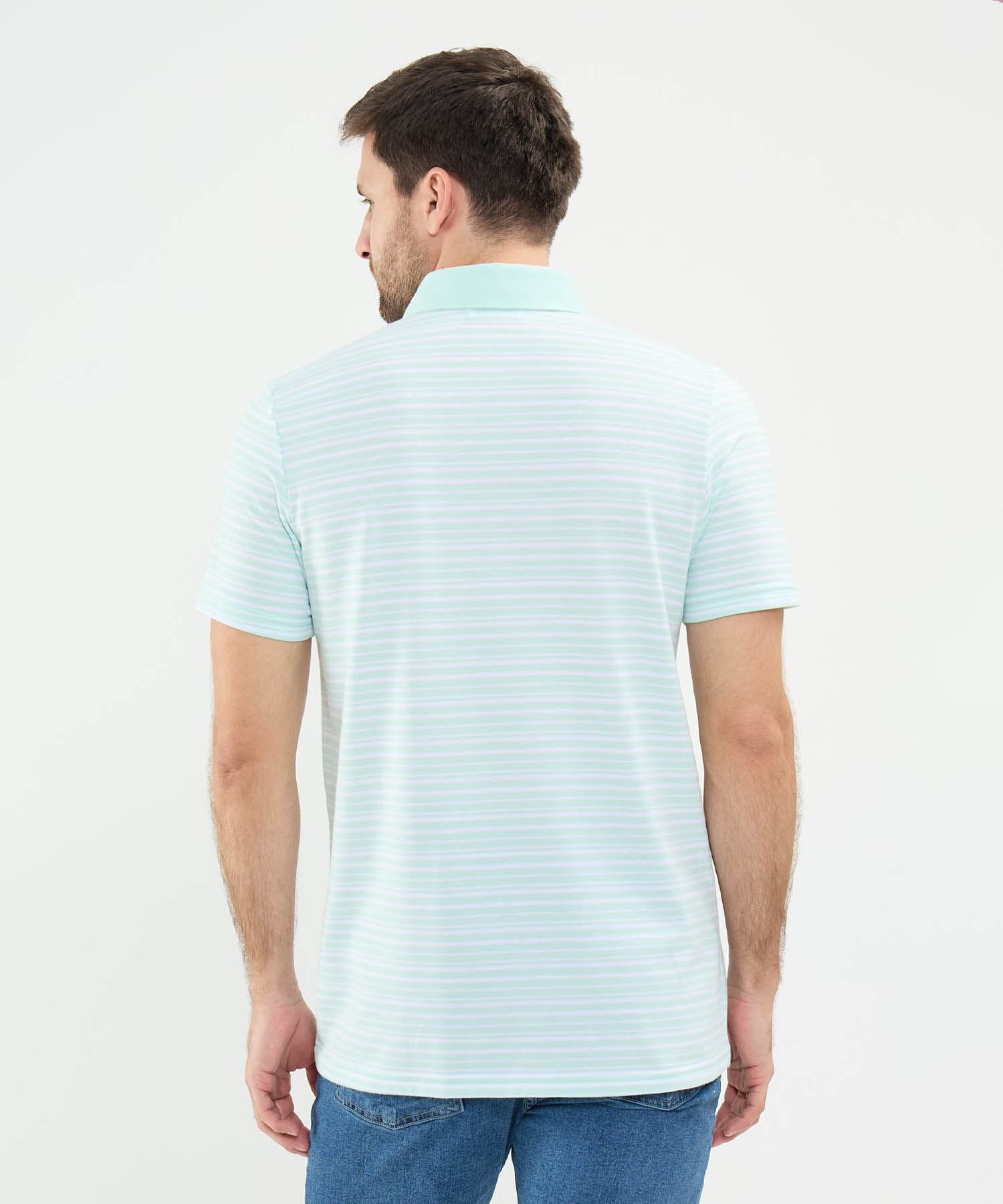 Polo Encanto de Noche verde oliva para hombre, vista 4
