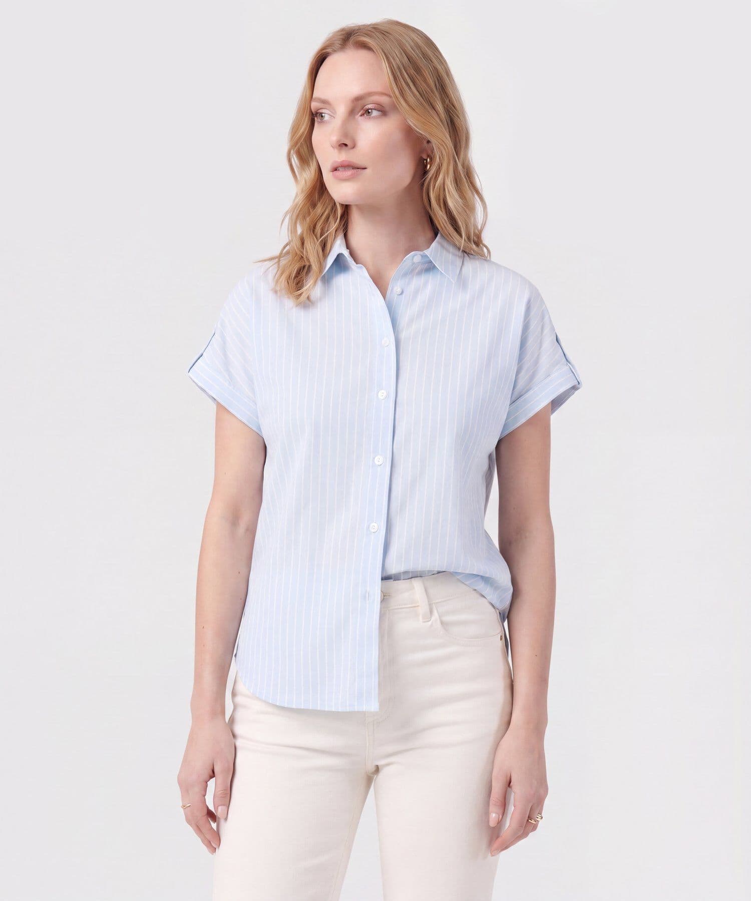 Camisa Cauce Ligero azul marino para mujer, vista principal
