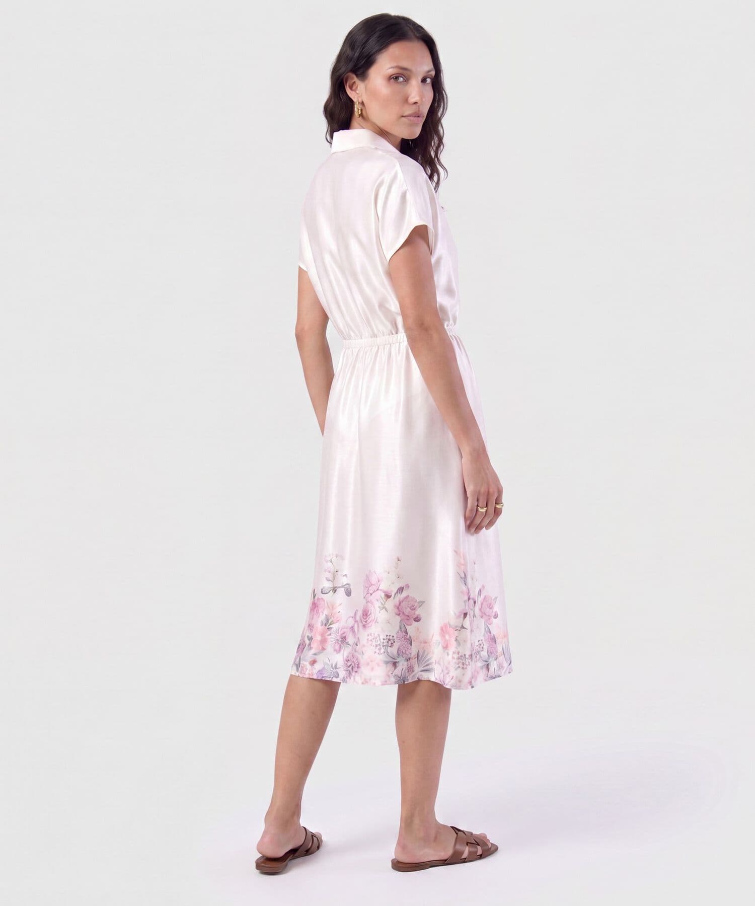 Vestido Celeste de Ciudad blanco para mujer, vista 3