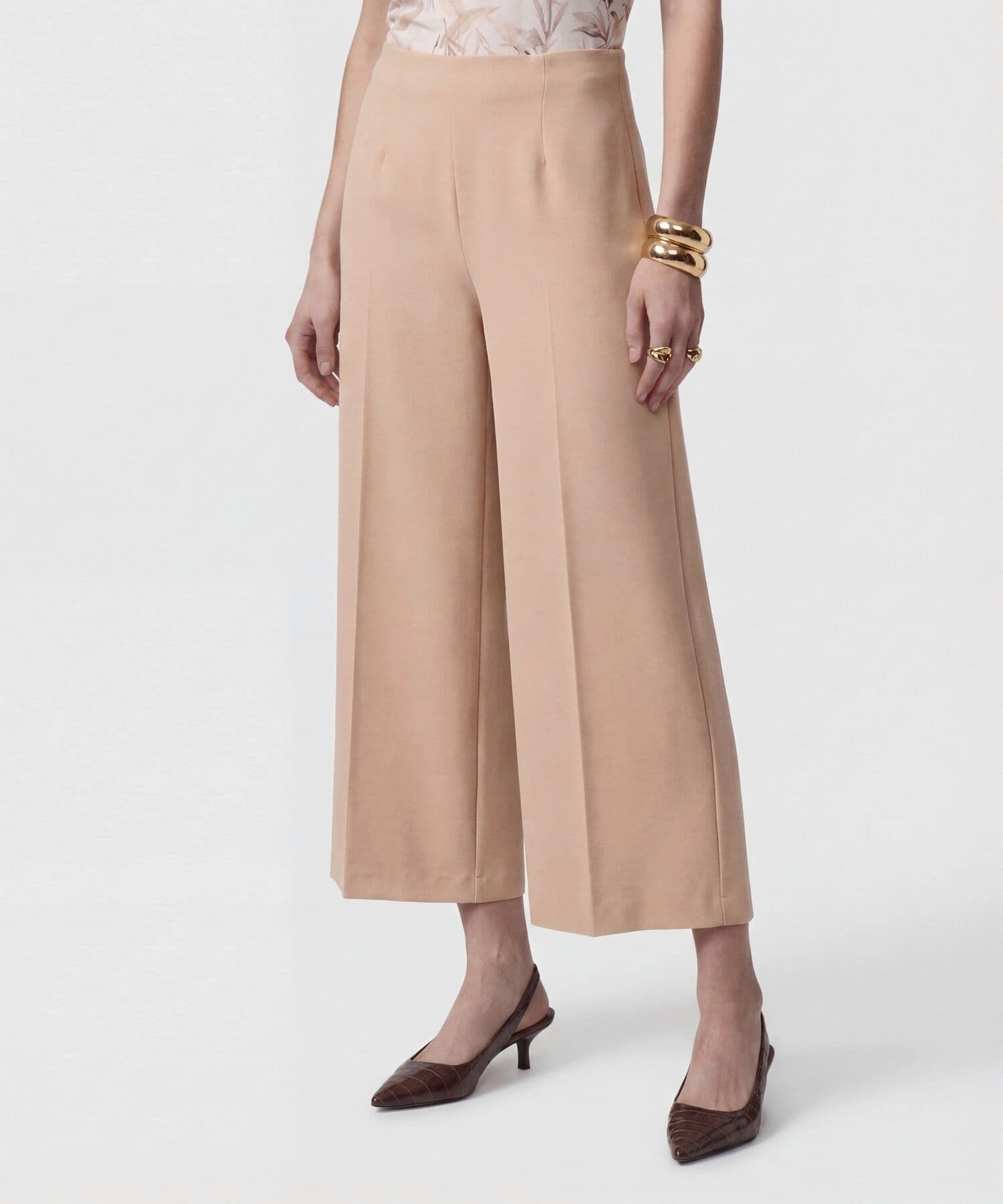 Pantalón Valentina Relajado café para mujer, vista principal