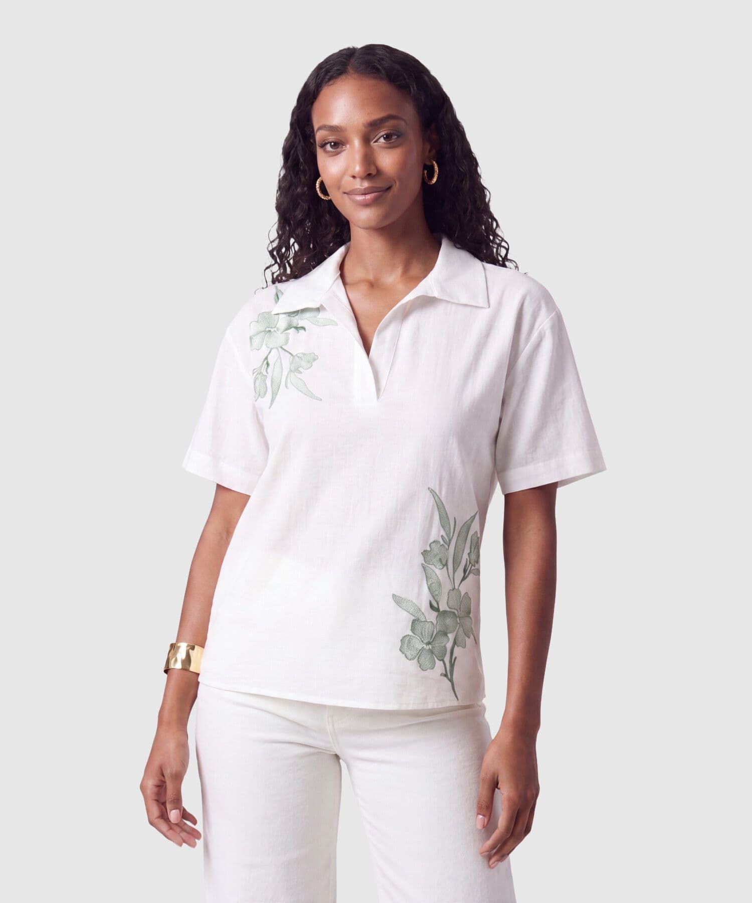 Camisa Azahar Suave blanco para mujer, vista principal