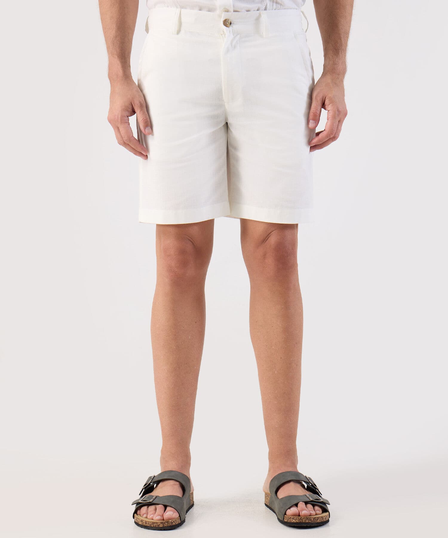 Bermuda Marea Minimalista blanco para hombre, vista principal