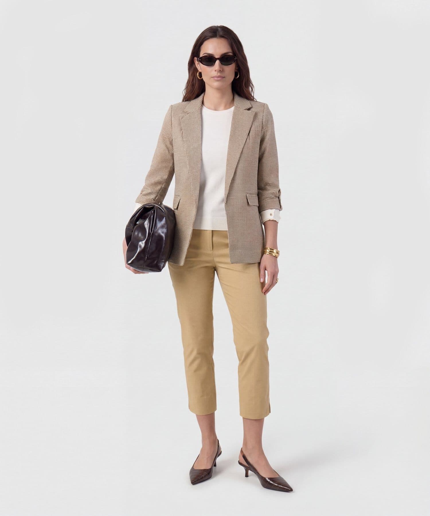 Chaqueta Flora Edición Índigo café para mujer, vista 2