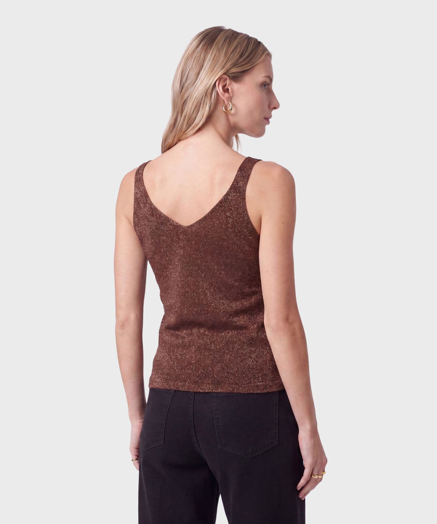 Camiseta Dalia Sastre café para mujer, vista 4