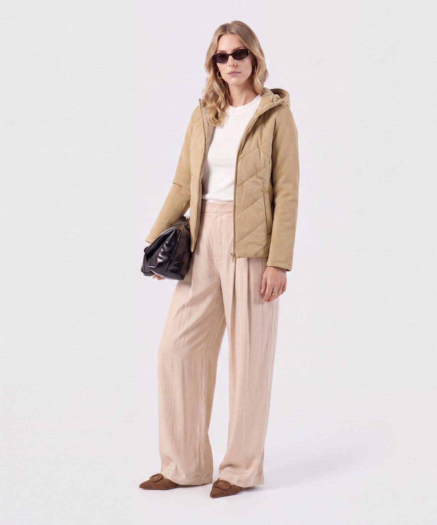 Chaqueta Serena Edición Lino café para mujer, vista 2