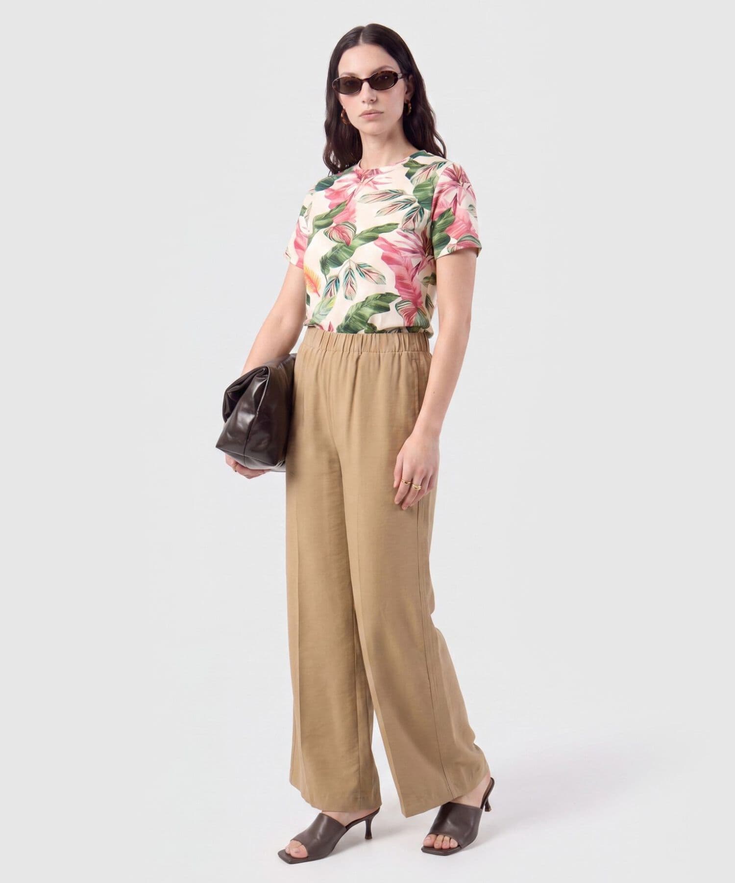 Camiseta Laguna Fluido verde oliva para mujer, vista 2