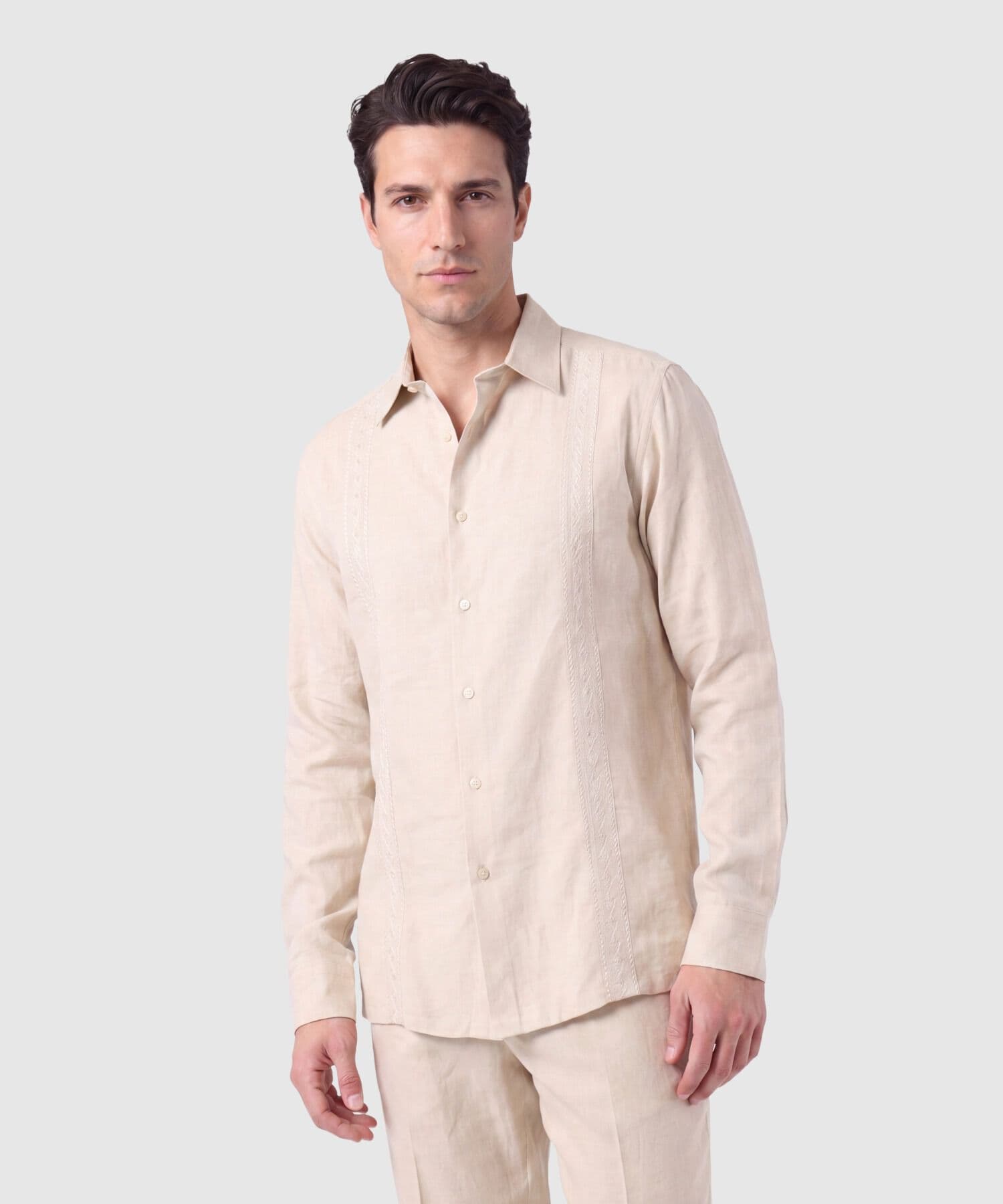 Camiseta Sierra Natural arena para hombre, vista principal