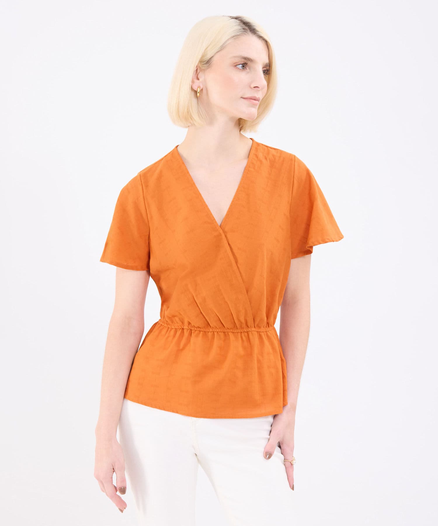 Blusa Laguna Relajado naranja para mujer, vista principal