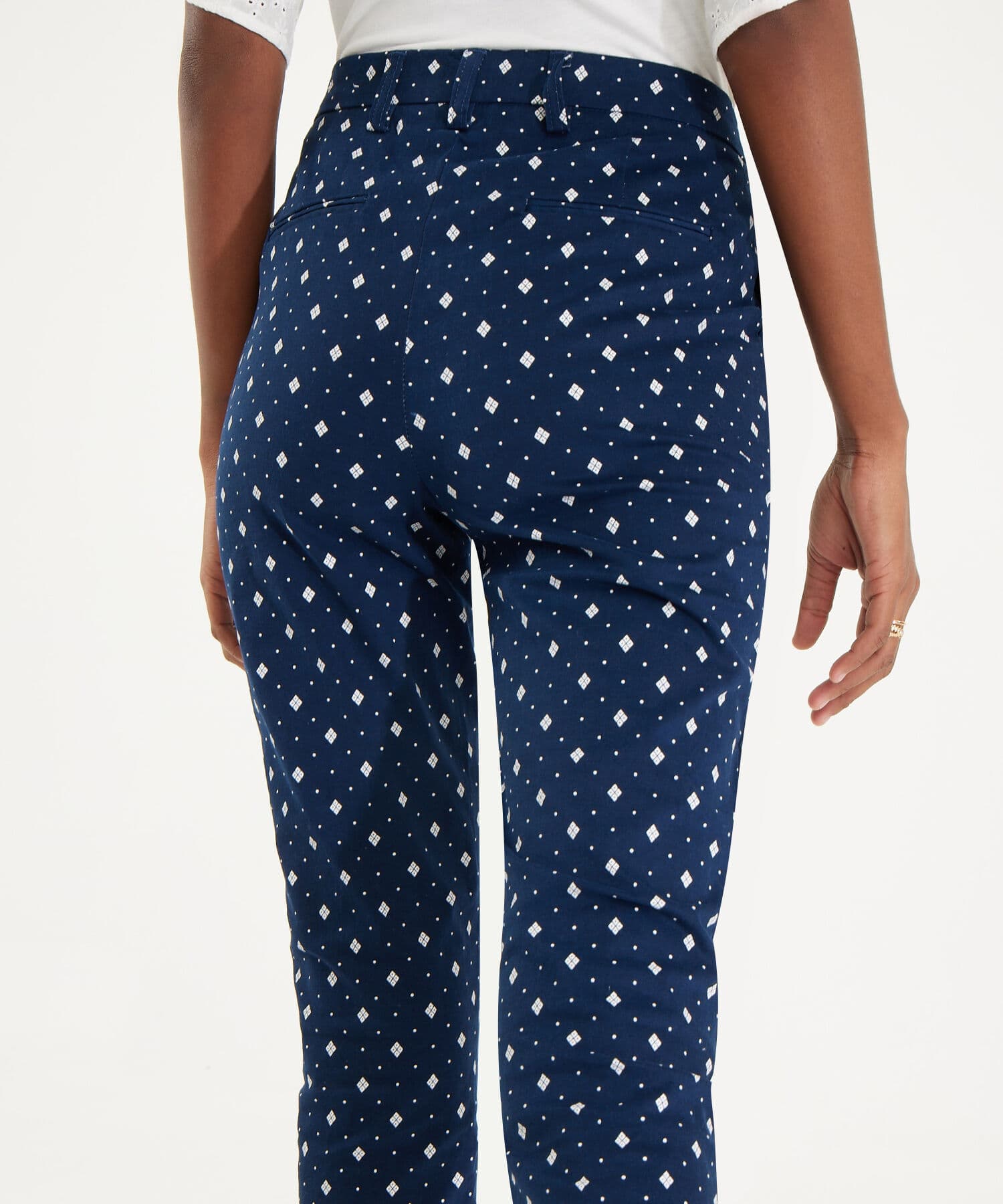 Pantalón Dorada Contemporáneo azul marino para mujer, vista 4