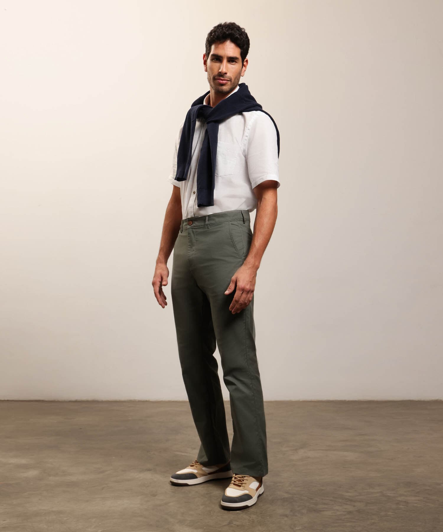 Camisa Andina Suave blanco para hombre, vista 2