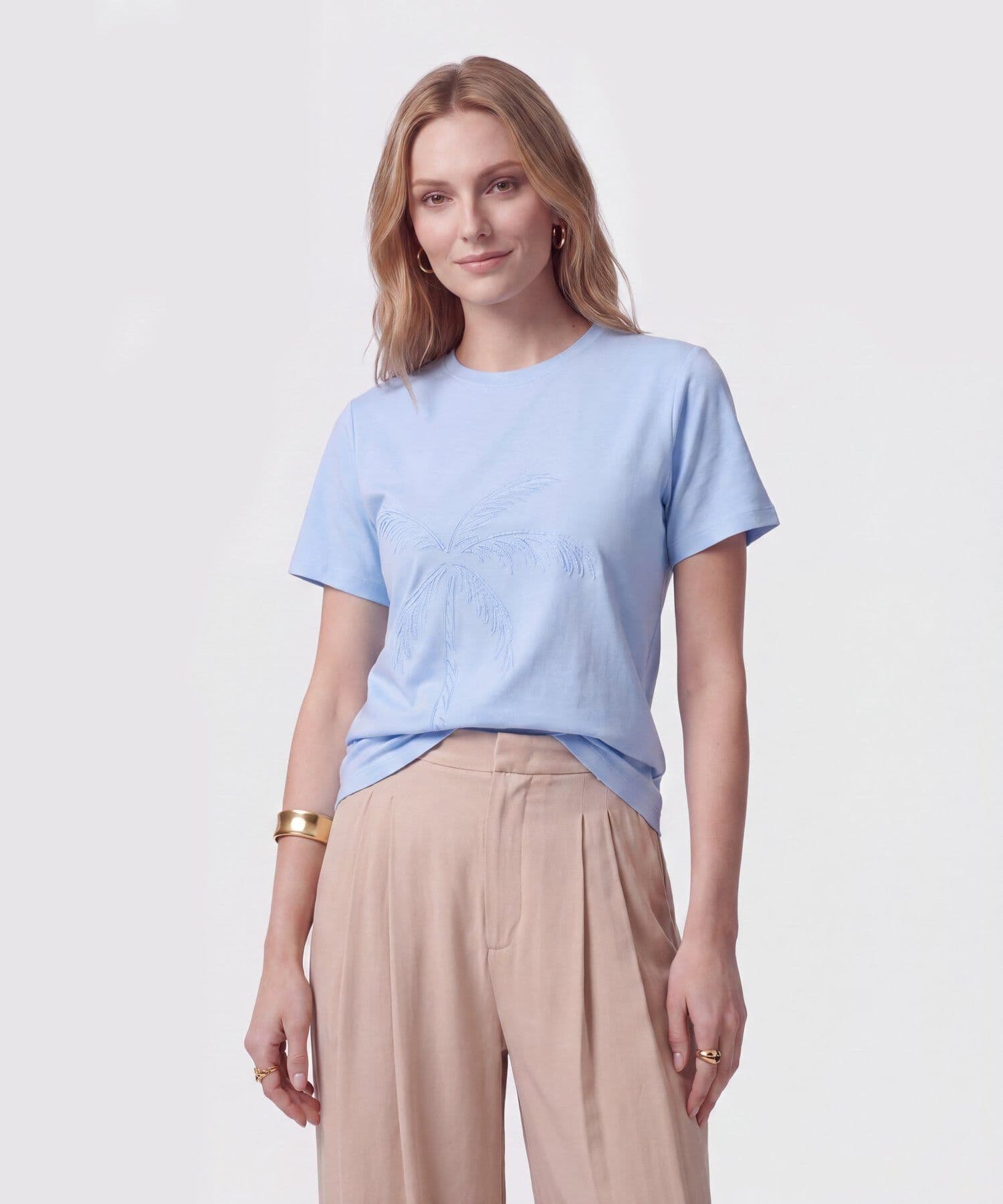 Camiseta Siena Suave azul marino para mujer, vista principal