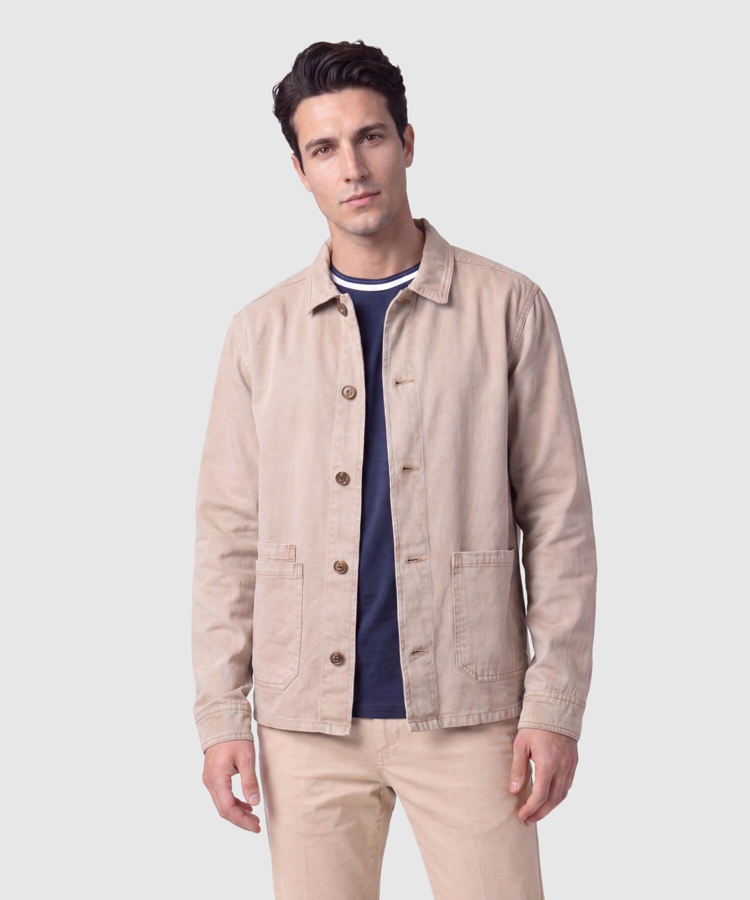 Chaqueta Valentina Ligero café para hombre, vista principal