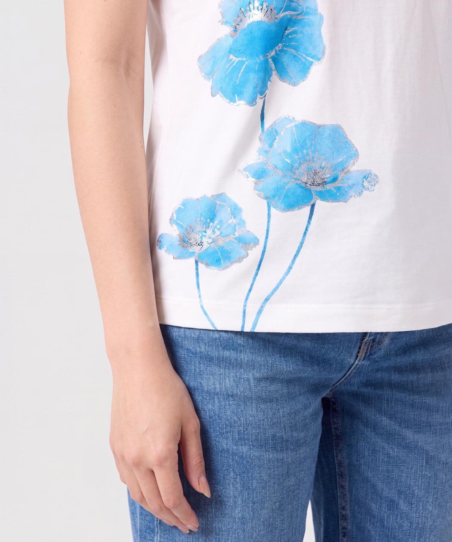 Camiseta Oliva Esencial blanco para mujer, vista 3