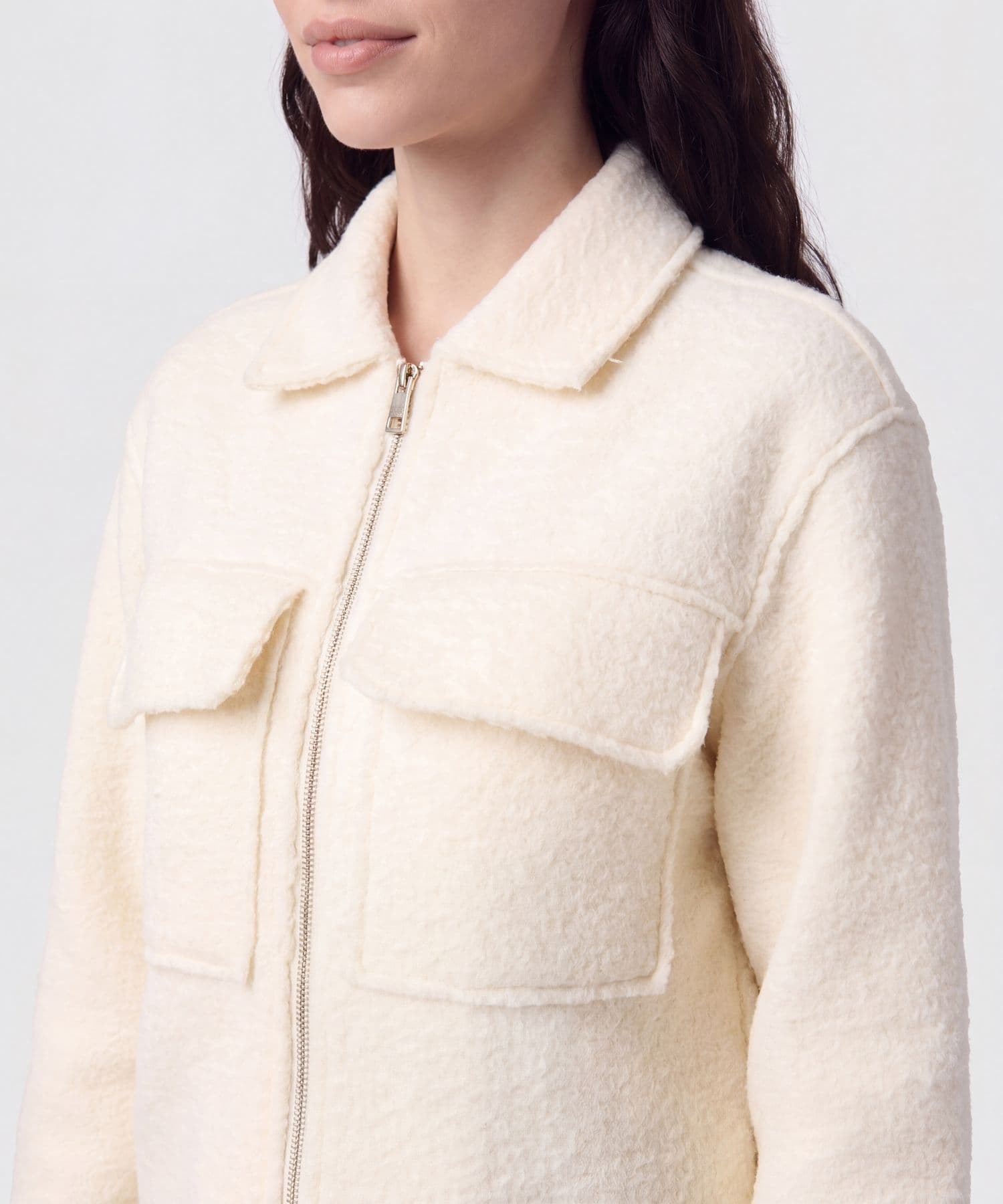 Chaqueta Bahía Edición Lino rosa empolvado para mujer, vista 3
