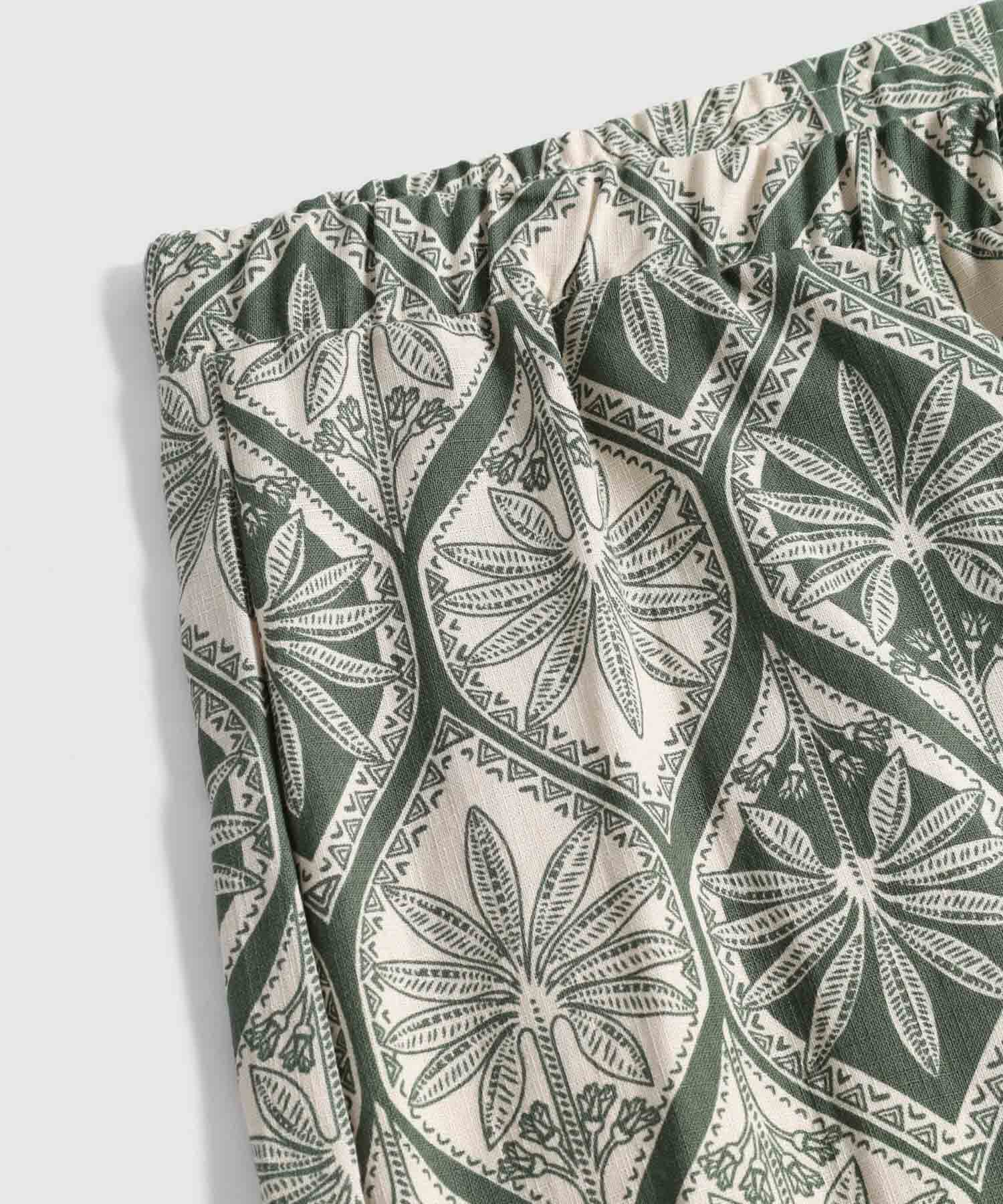 Pantalón Lumbre Minimalista verde oliva para mujer, vista 2