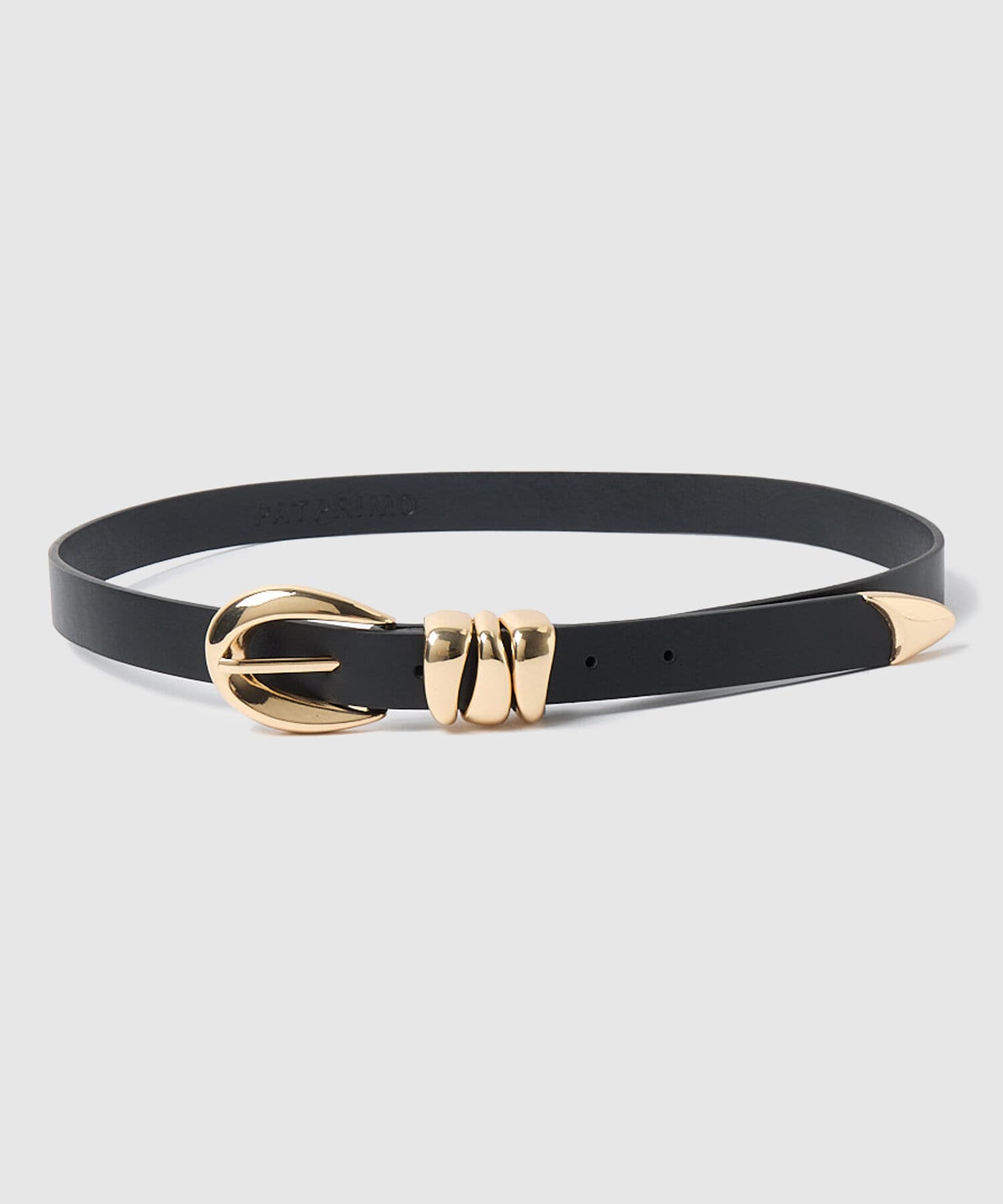 Cinturón Marfil Fluido negro para mujer, vista principal
