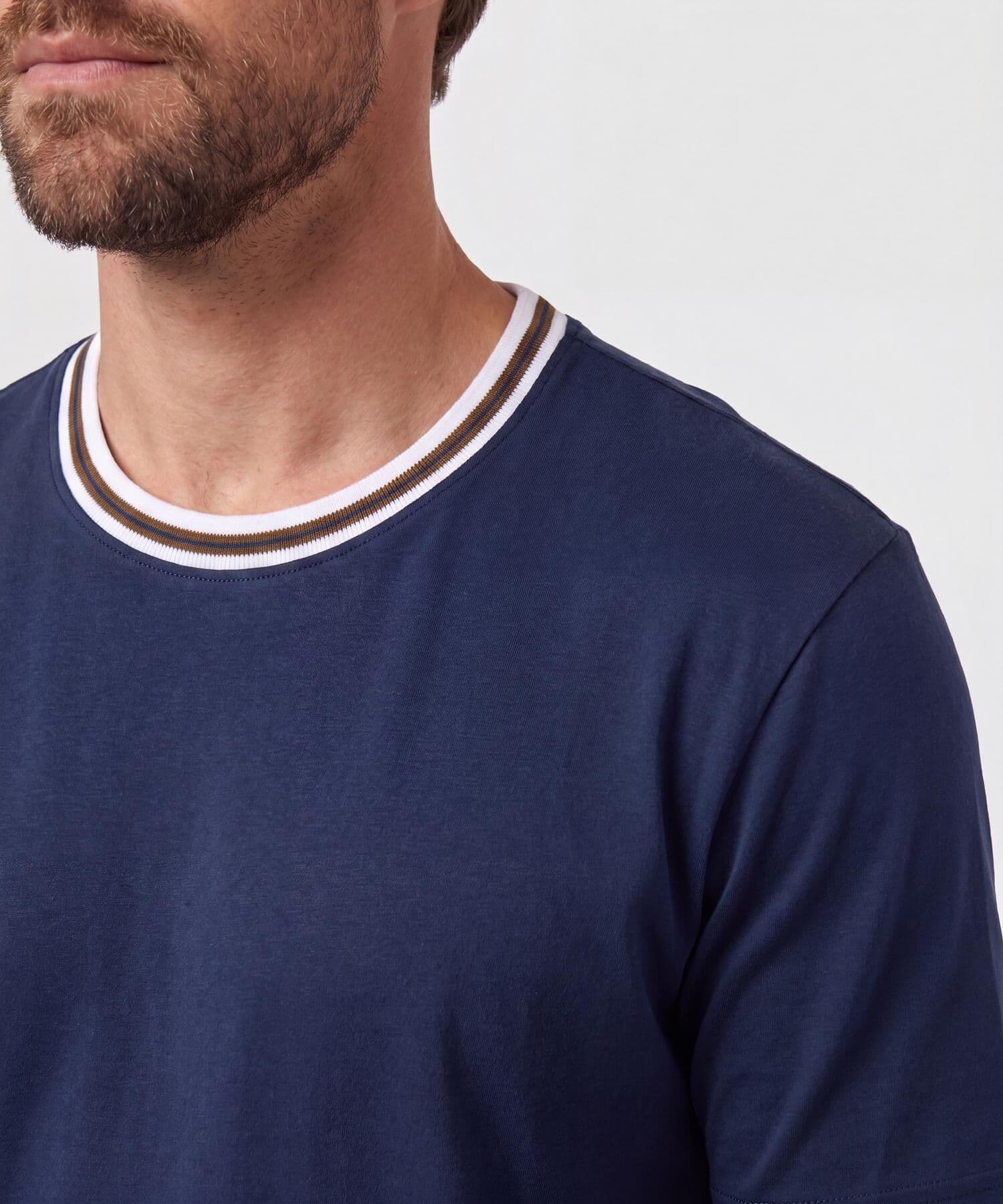Camiseta Sabana Ligero azul marino para hombre, vista 3