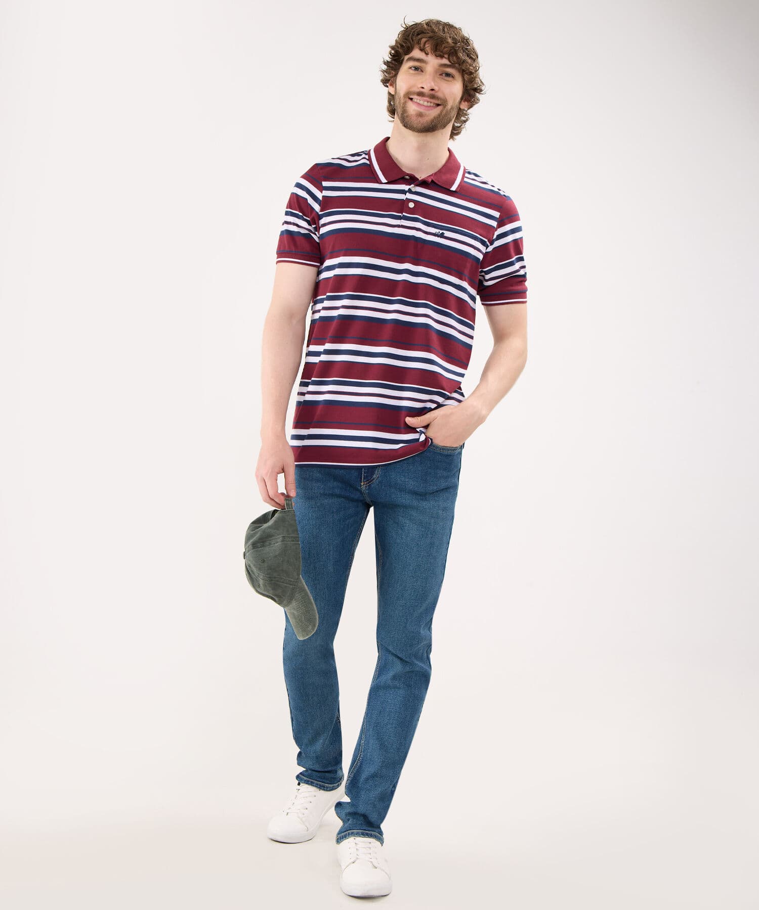Jean Sierra Minimalista azul marino para hombre, vista 2