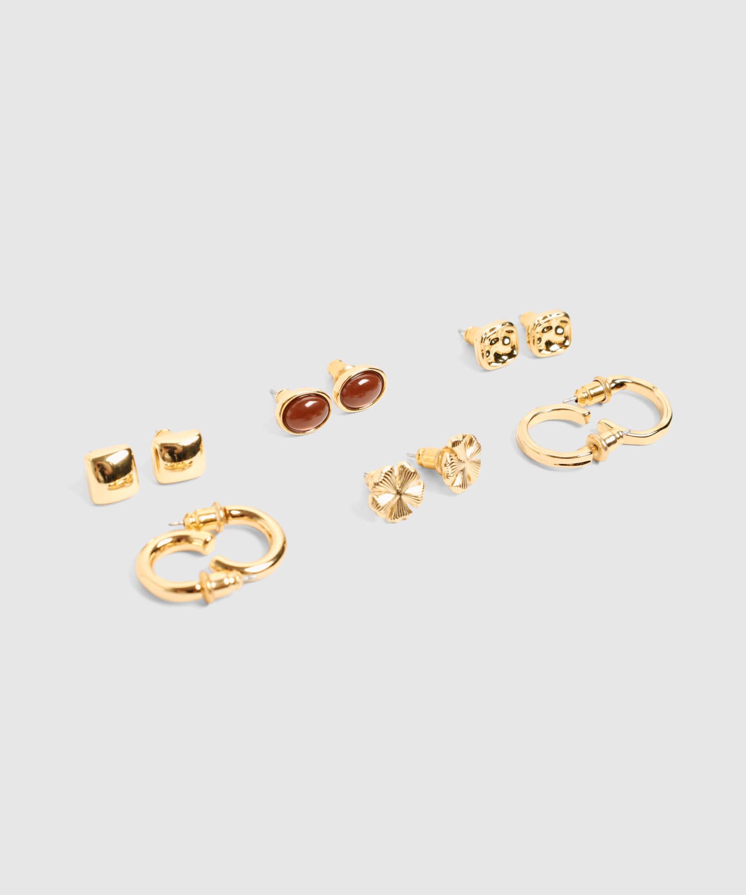 Aretes Celeste de Viaje dorado para mujer, vista 2