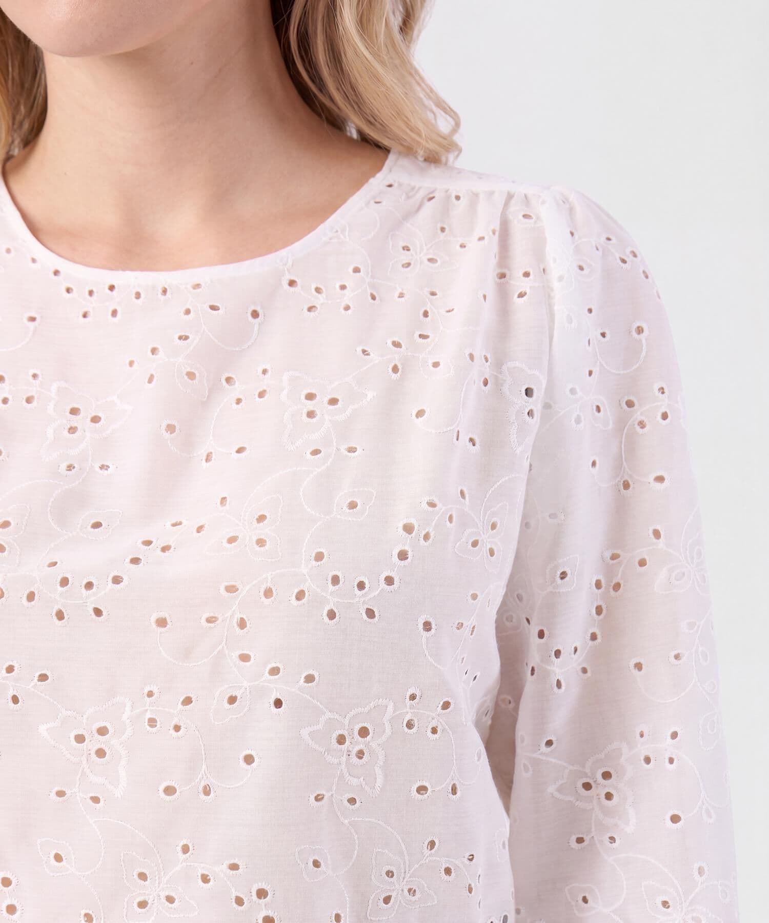 Blusa Litoral de Noche blanco para mujer, vista 3