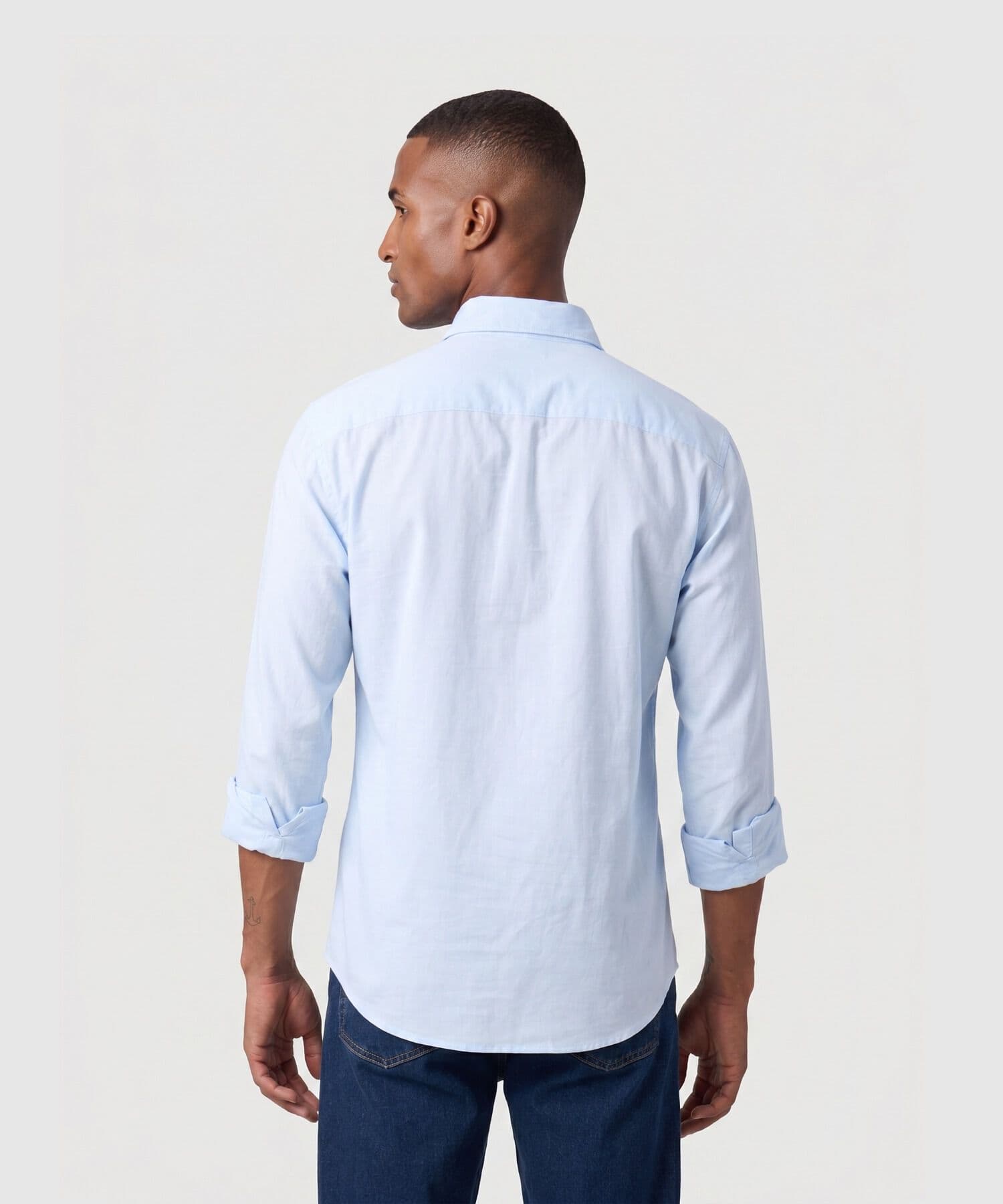 Camisa Niebla Sastre azul marino para hombre, vista 4