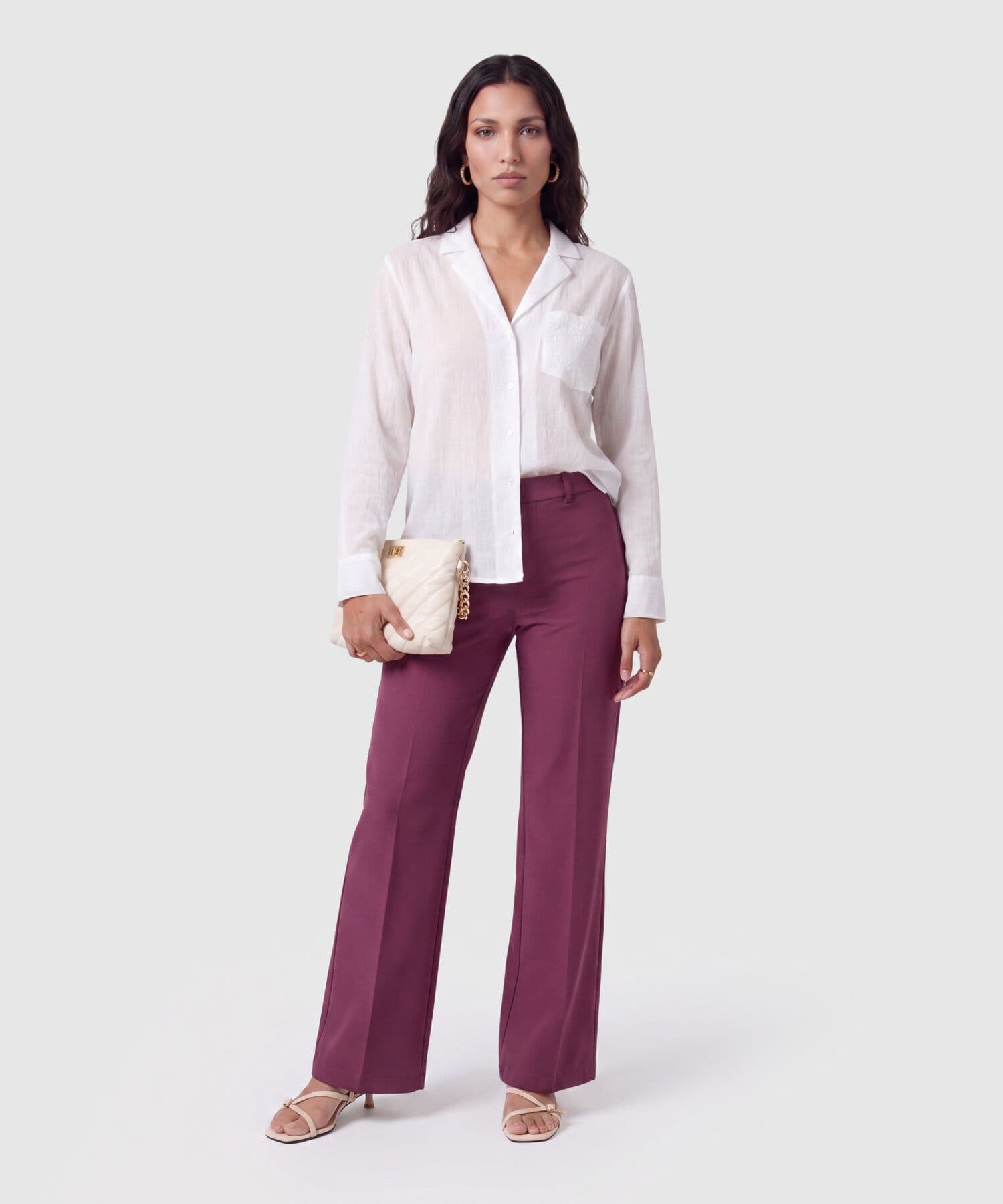 Camisa Marfil Natural blanco para mujer, vista 2