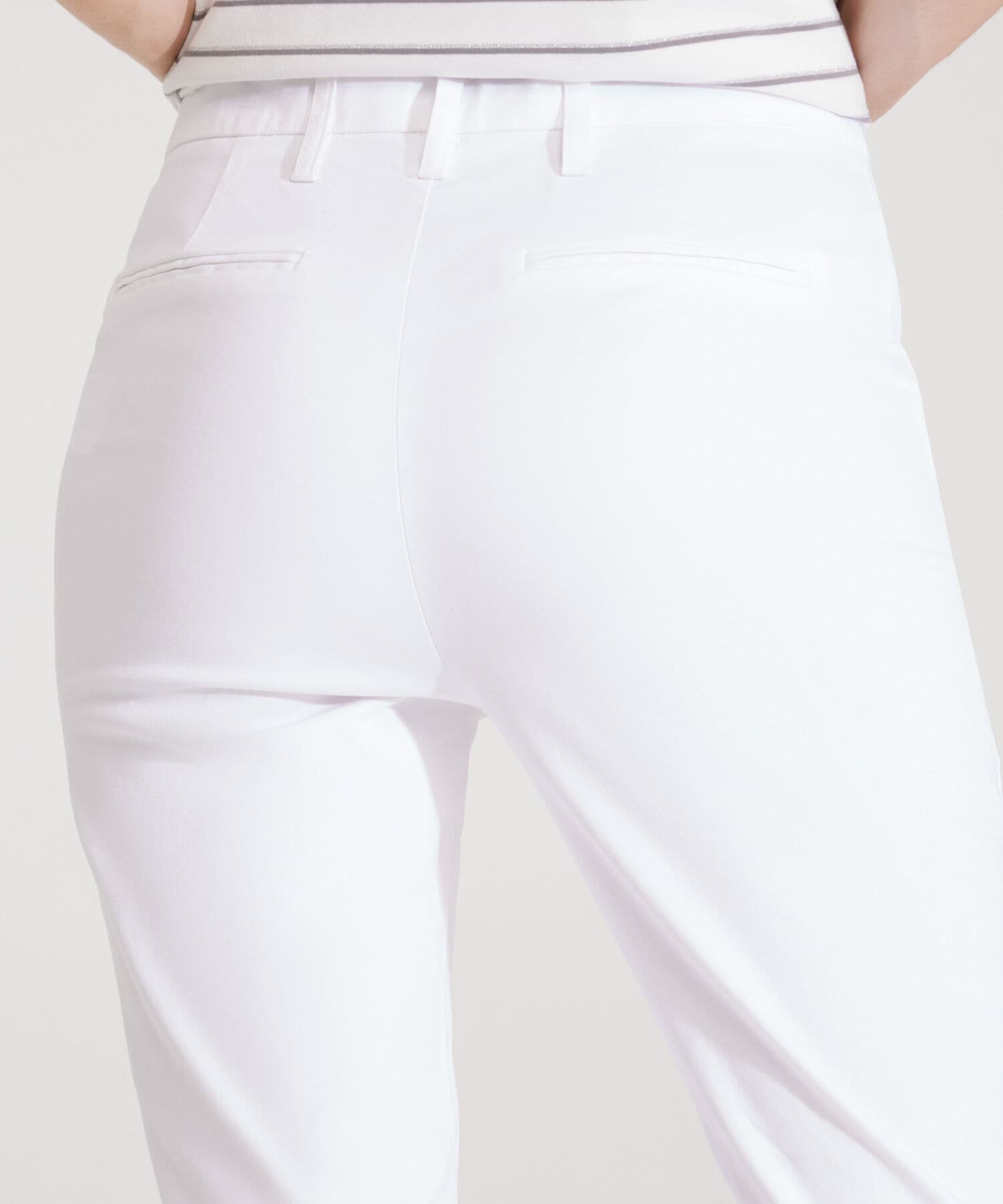 Pantalón Valentina Texturizado blanco para mujer, vista 4