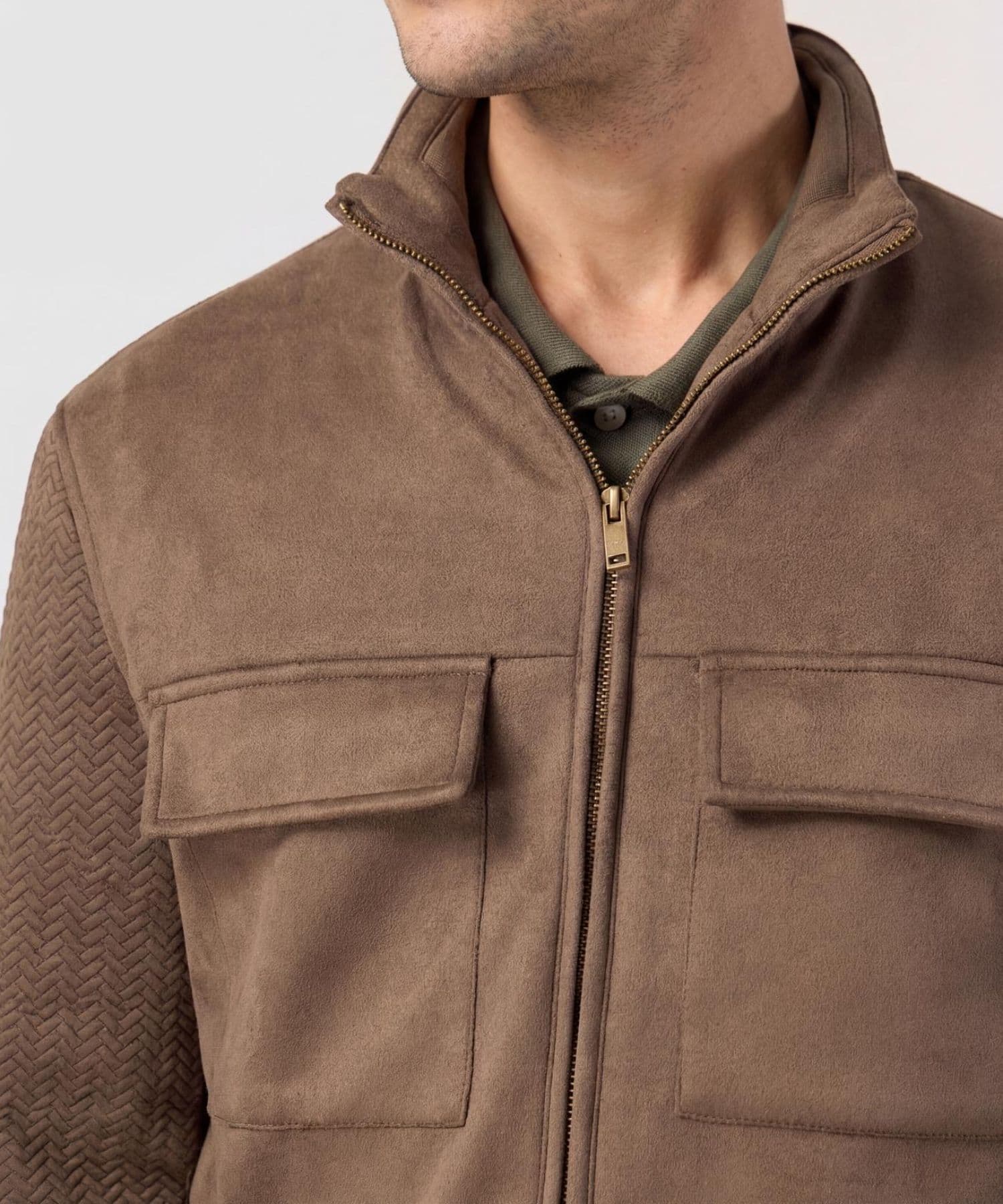 Chaqueta Guayacán Ligero café para hombre, vista 4